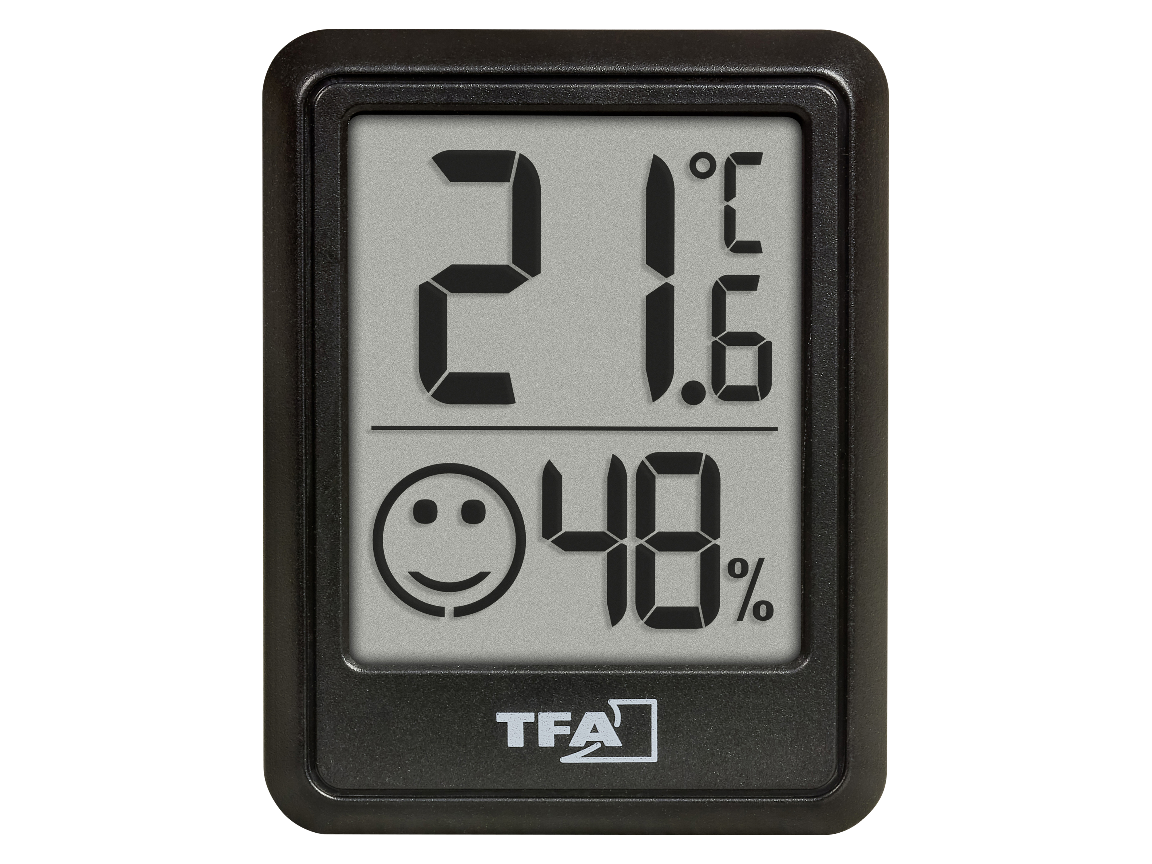 TFA Digitales Thermo-Hygrometer 30.5060.01.03, 3 Stück, schwarz
