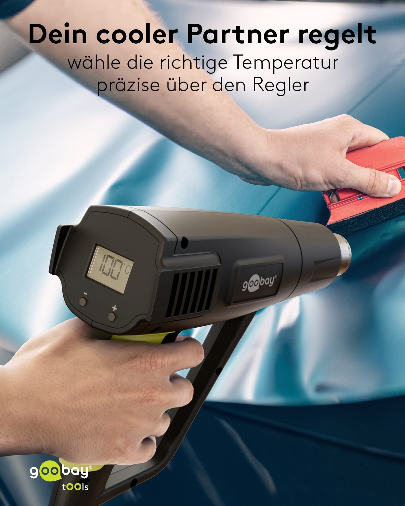 GOOBAY TOOLS Heißluftpistole Premium, 77823, 1500 W