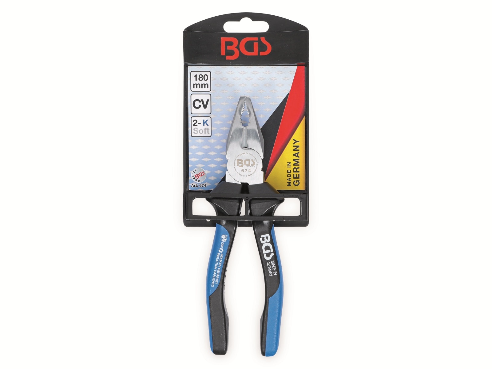 BGS TECHNIC Kombizange, 180 mm