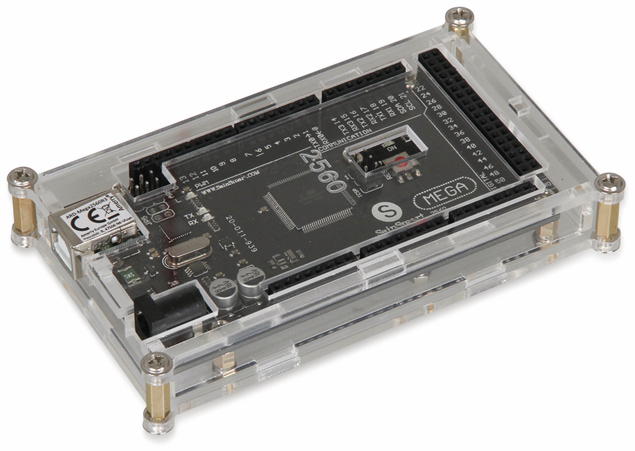 JOY-IT Arduino Mega2560R3 Gehäuse Acryl JOY-IT Arduino Mega2560R3 Gehäuse Acryl
