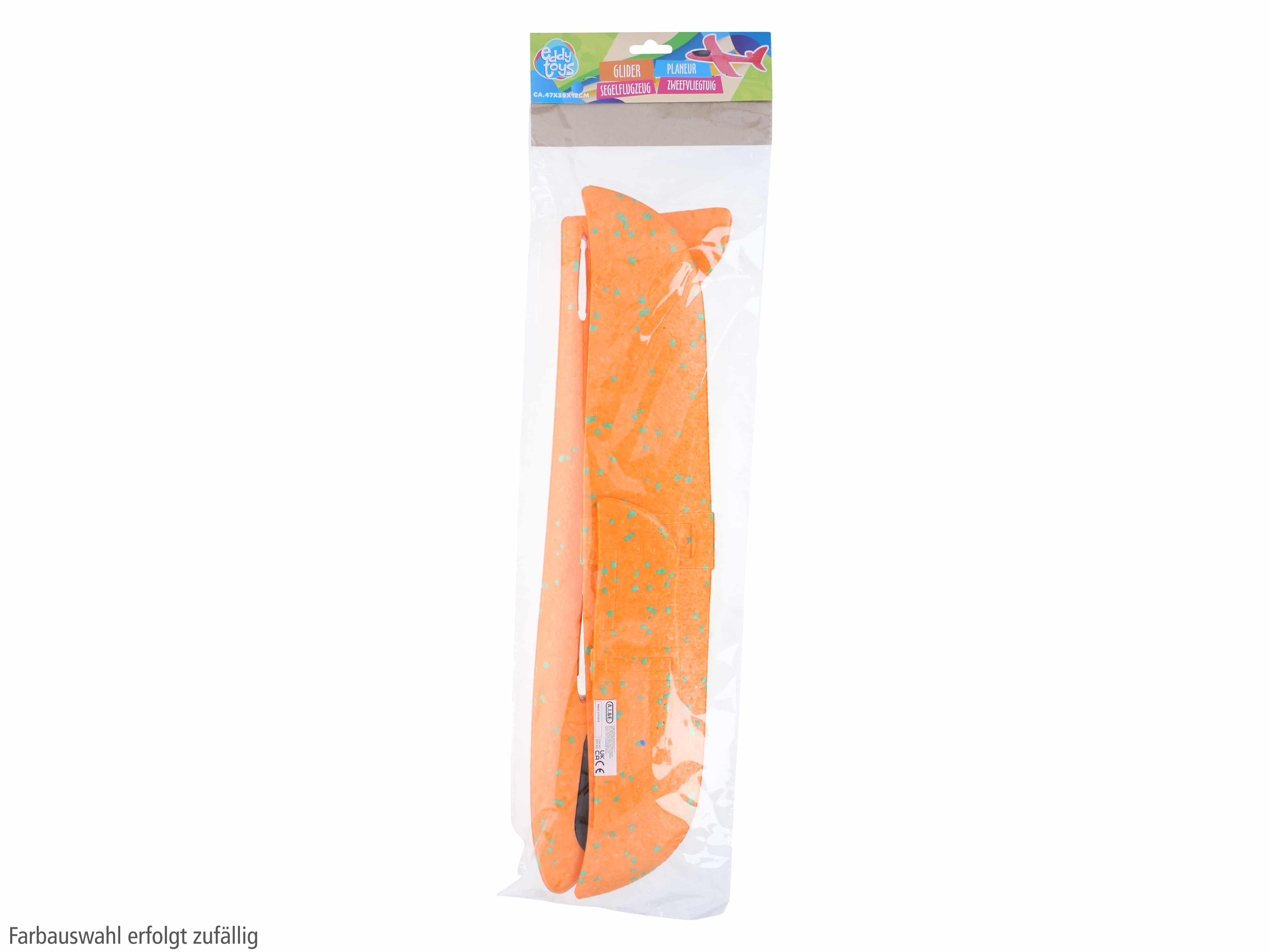 Wurfgleiter, EDDY TOYS, 470 mm, 4 verschiedene Typen