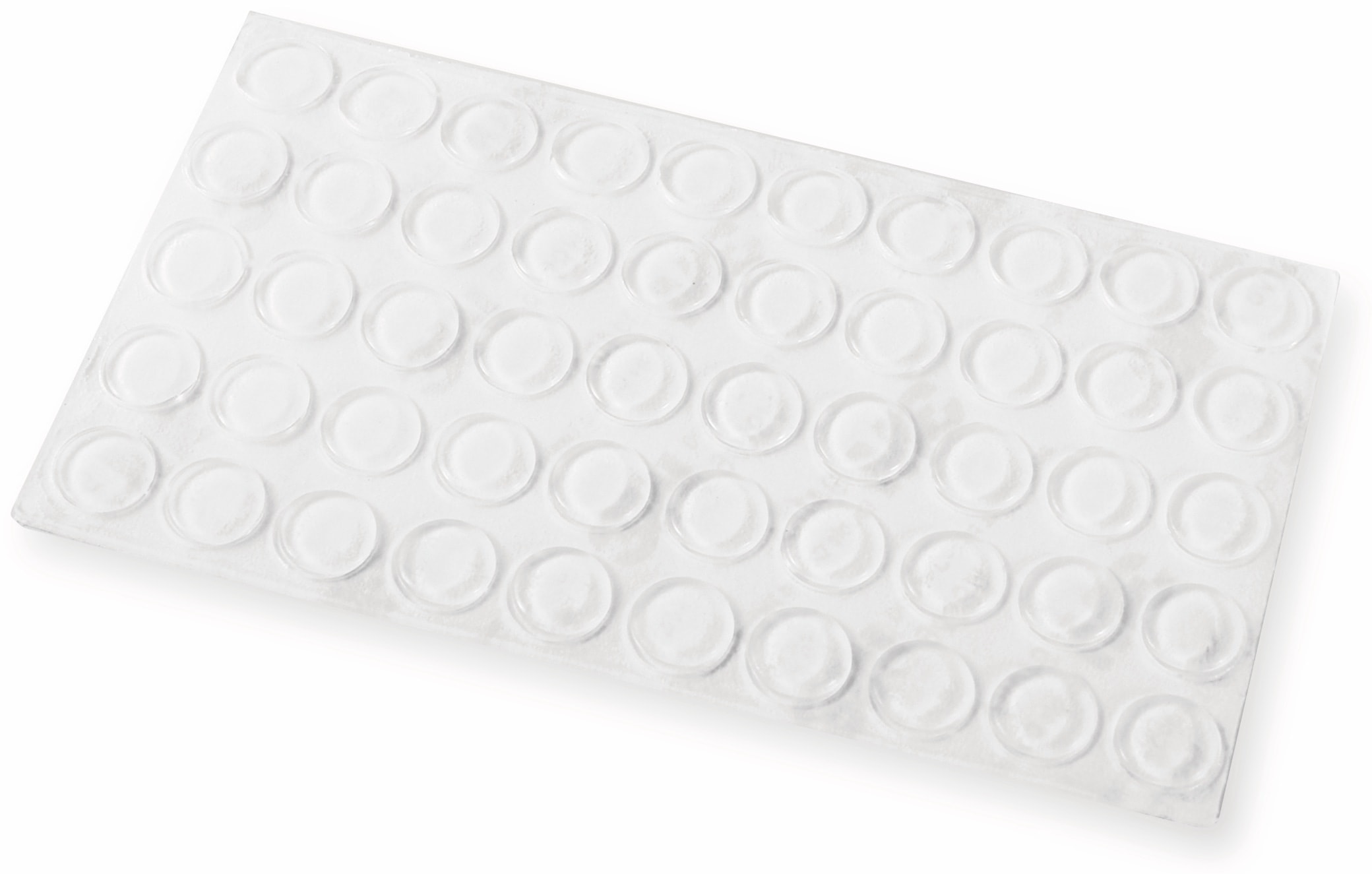 Gerätefuß, 10x3mm, selbstklebend, transparent, 50St.