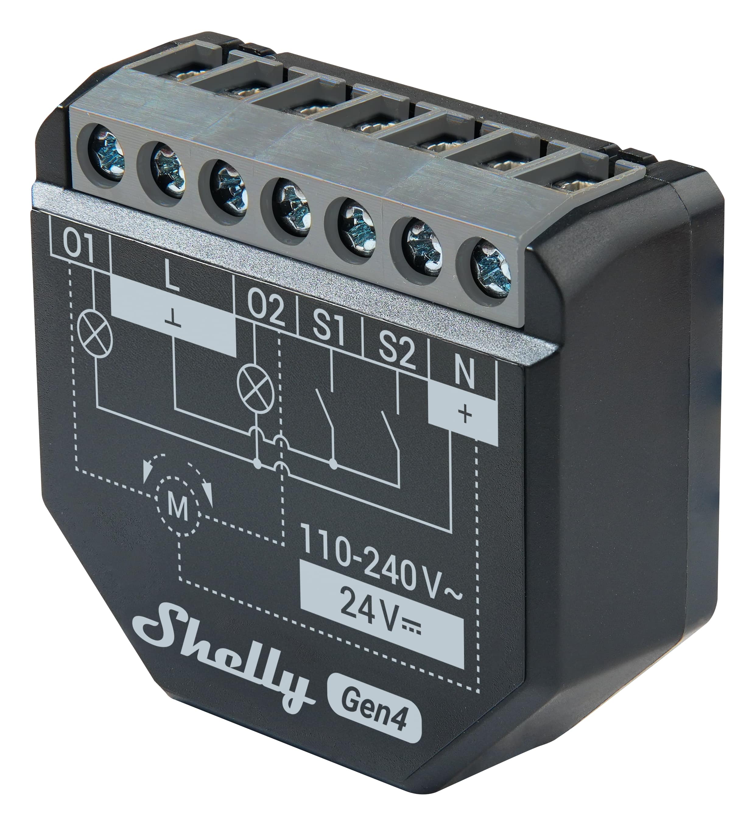 SHELLY WLAN-Schaltaktor 2PM Gen4, 2 Kanal, WLAN, Matter, Bluetooth, 2 Stück