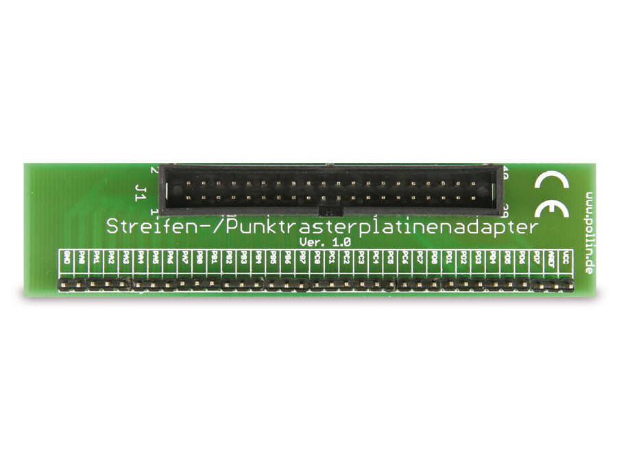 Bausatz Streifen-/Punktrasterplatinen-Adapter Bausatz Streifen-/Punktrasterplatinen-Adapter