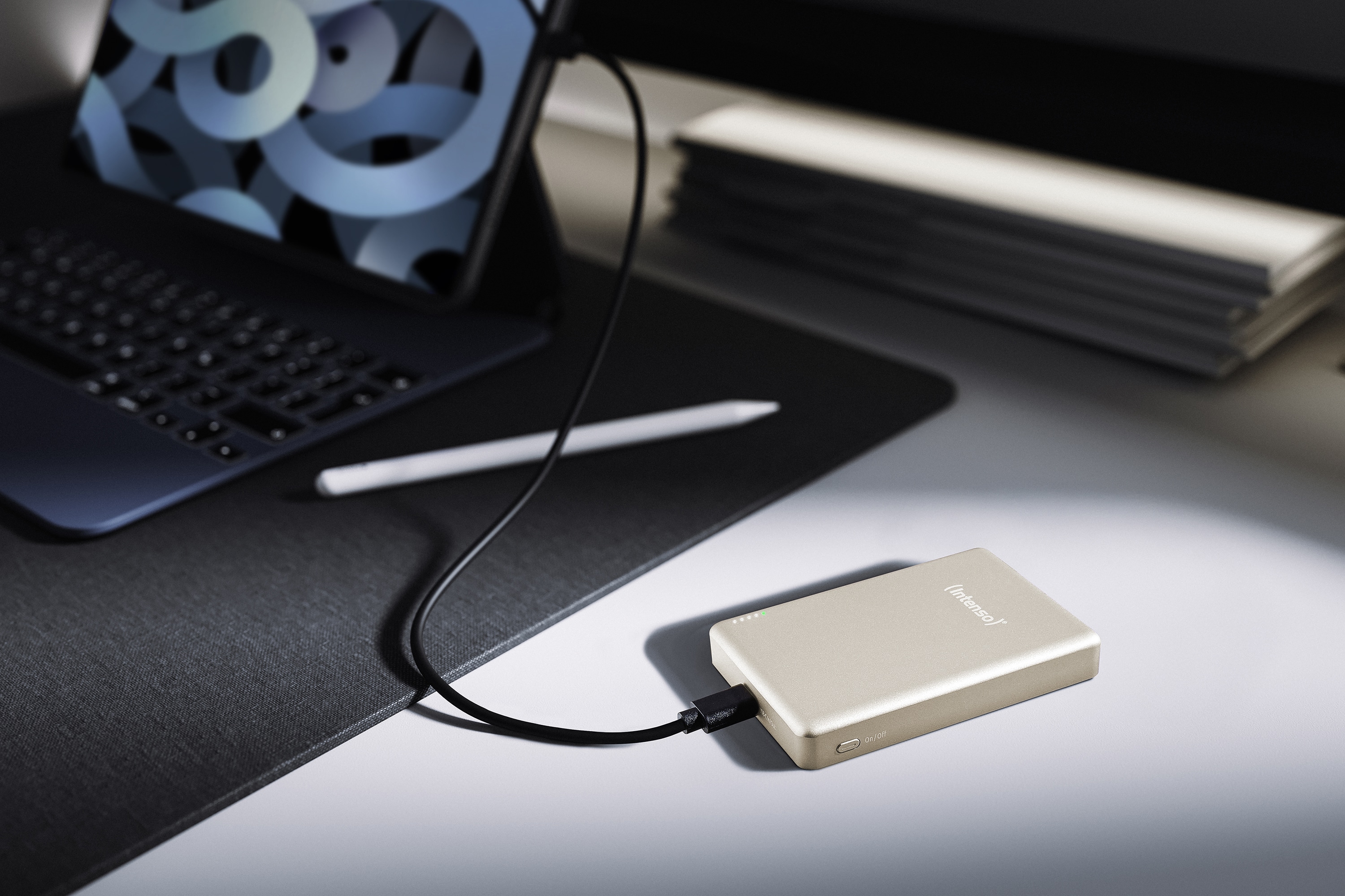 INTENSO Powerbank Magnetic Wireless, MW 10000, champange