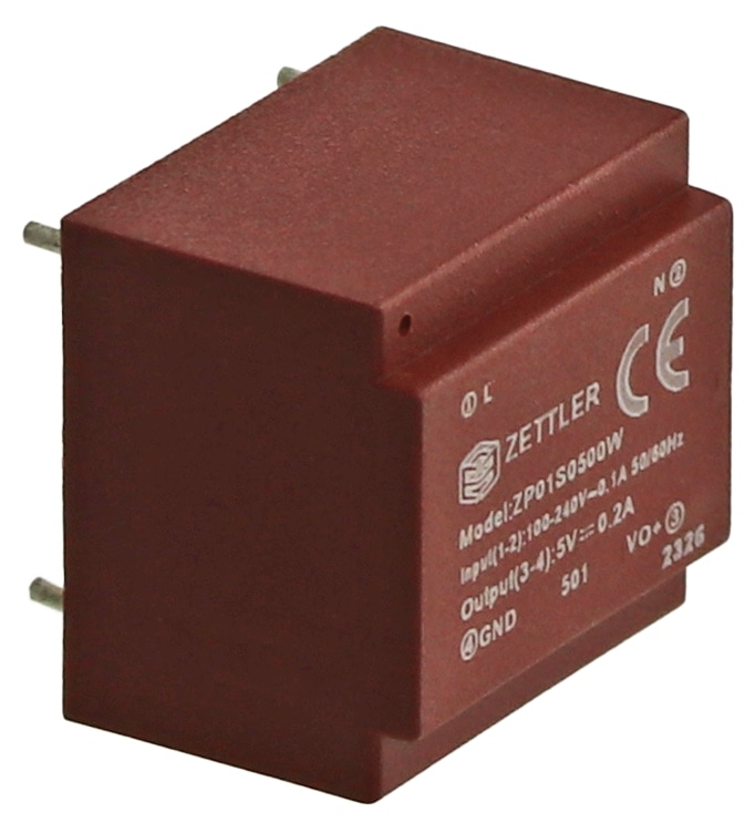 Printnetzteil Zettler ZP01S0500W, 5 V-/0,2 A Printnetzteil Zettler ZP01S0500W, 5 V-/0,2 A