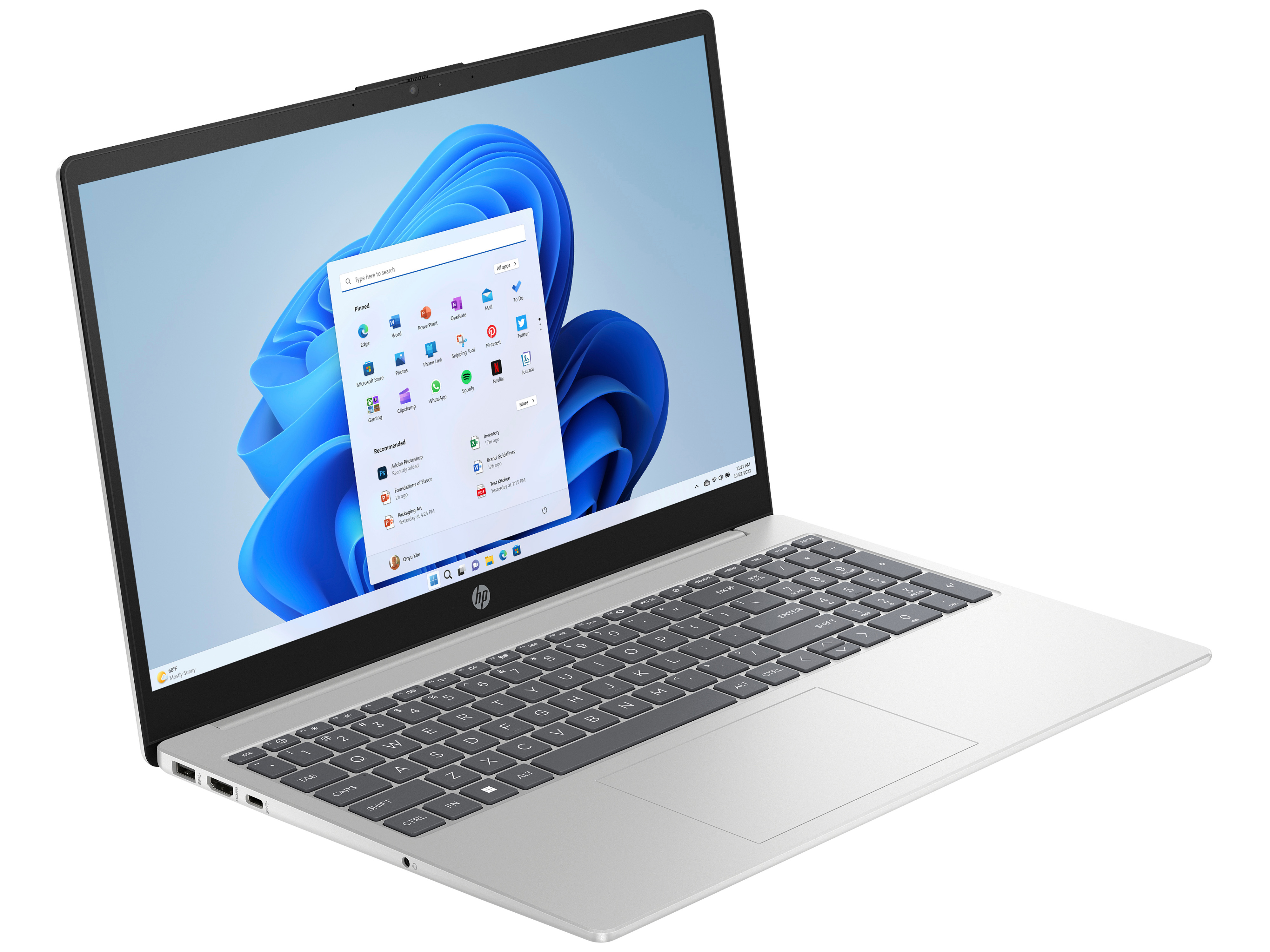 HP Notebook 15-fd0511ng, 39,6cm (15,6"), FullHD, Intel® N N100 / Verpackung beschädigt