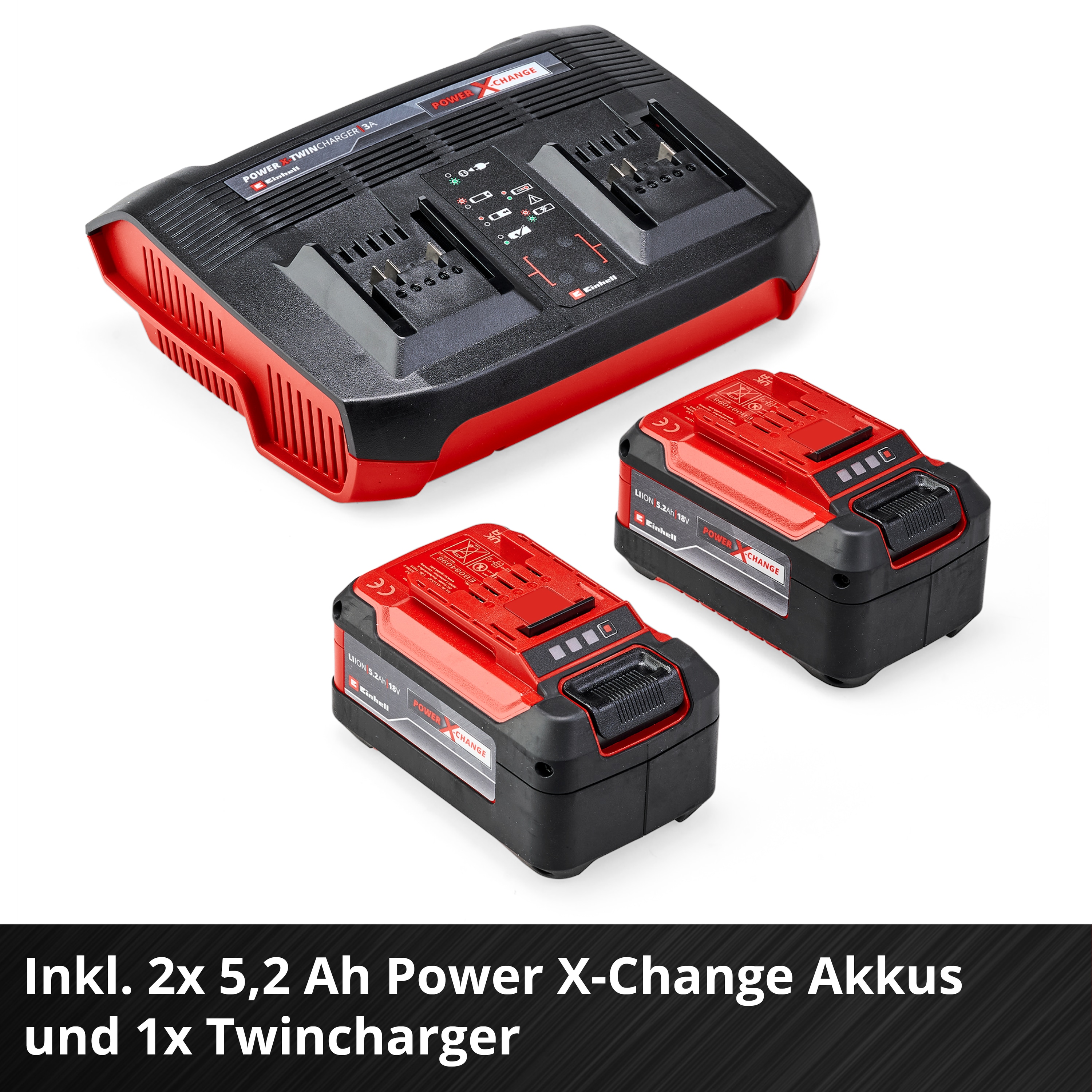 EINHELL PROFESSIONAL Akku-Rasenmäher RASARRO 36/42, 2x5,2 Ah Akkus + Twin-Ladegerät