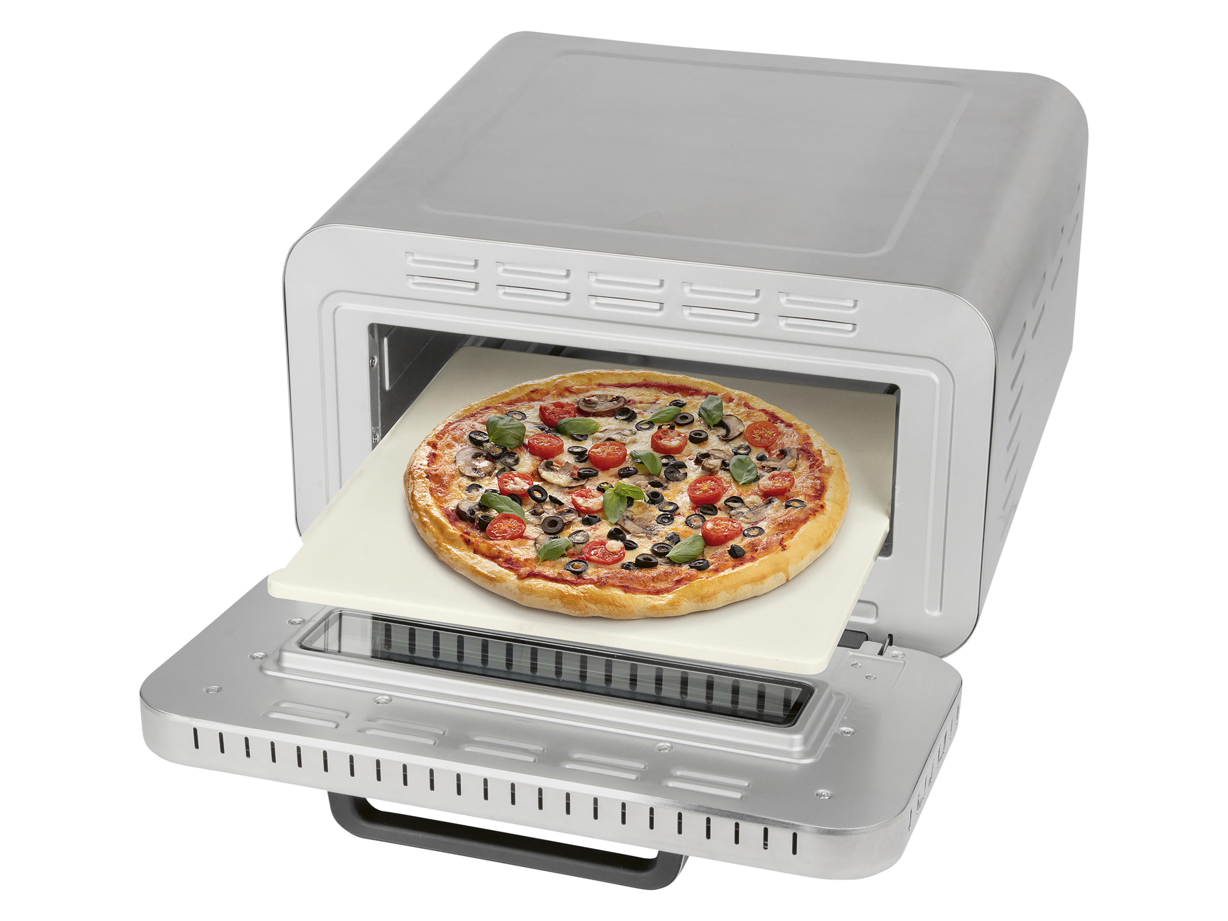 PROFICOOK Pizzaofen PC-PO 1323, inkl. Pizzastein & Pizzaheber, 400°C