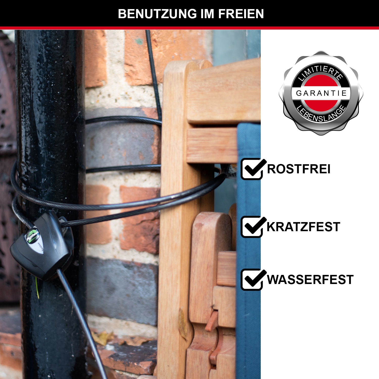 MASTERLOCK Kabelschloss 8417EURDPRO, 5mm