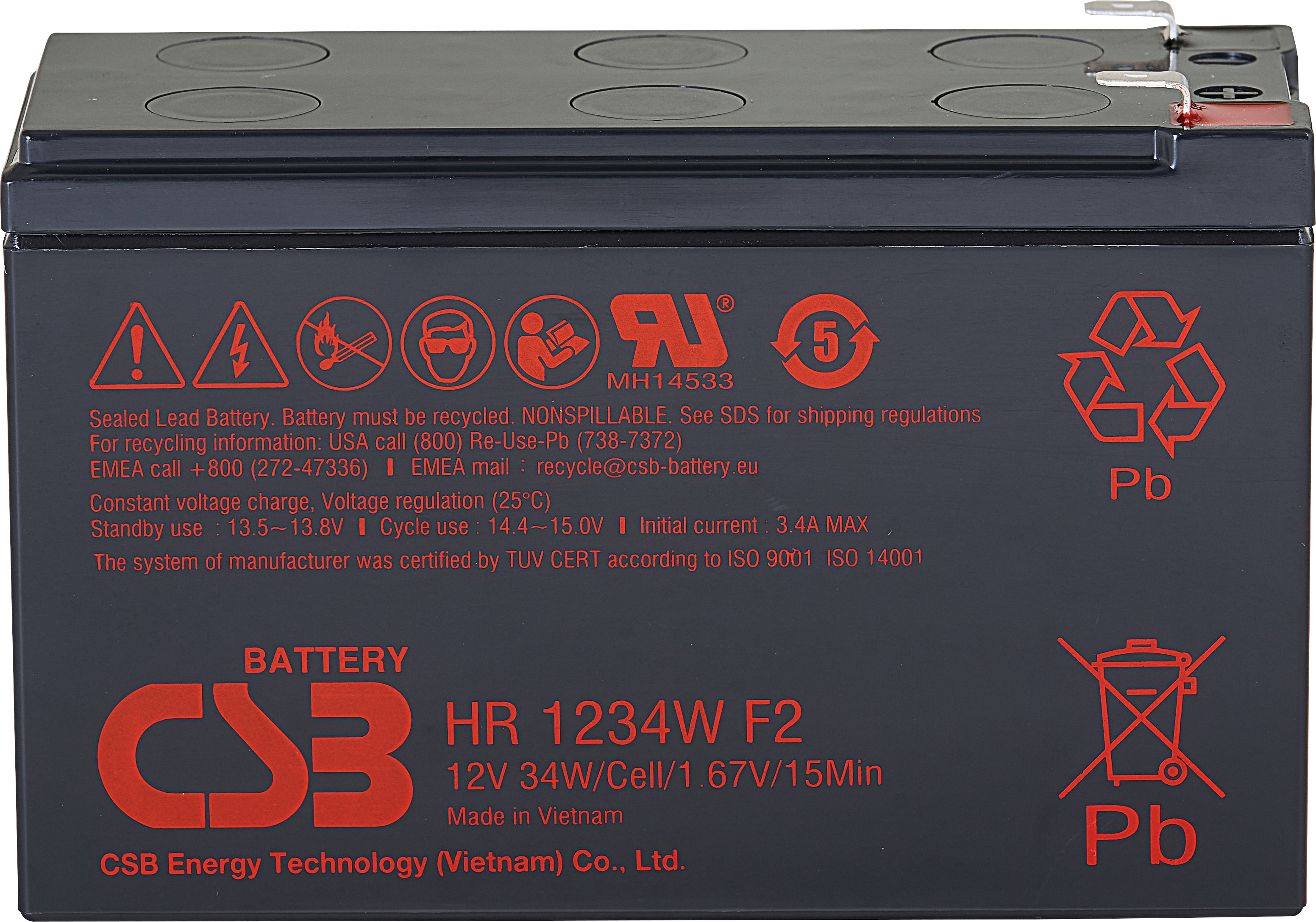 Bleiakku 12V / 34 W