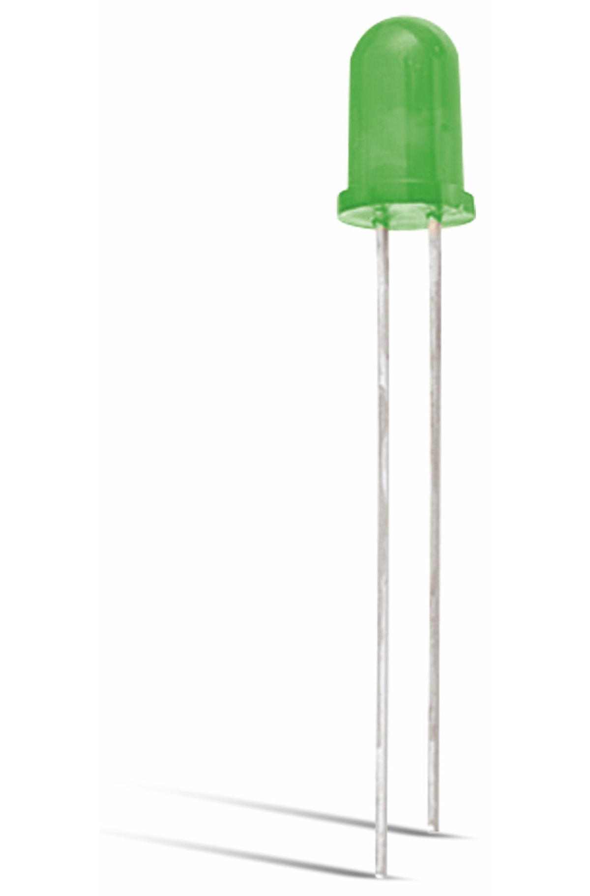 LED, grün, Ø 5 mm, 10 Stück LED, grün, Ø 5 mm, 10 Stück