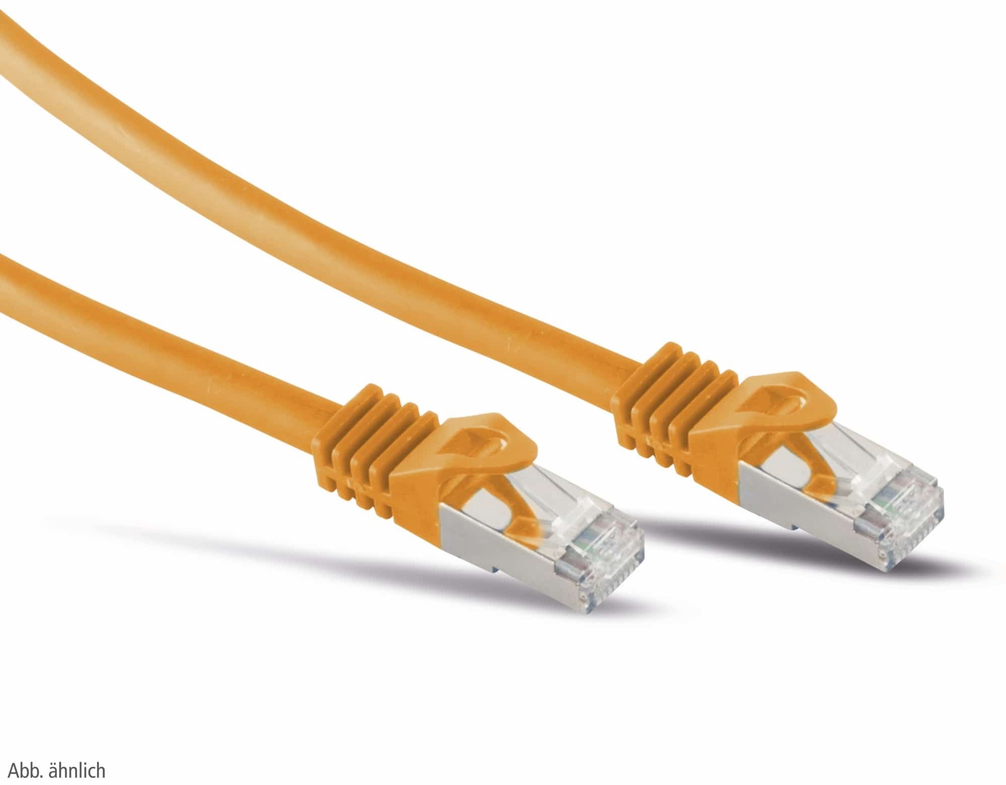 S-IMPULS RJ45 Patchkabel S/FTP (PIMF), m. CAT.7 Rohkabel, 5 m, orange