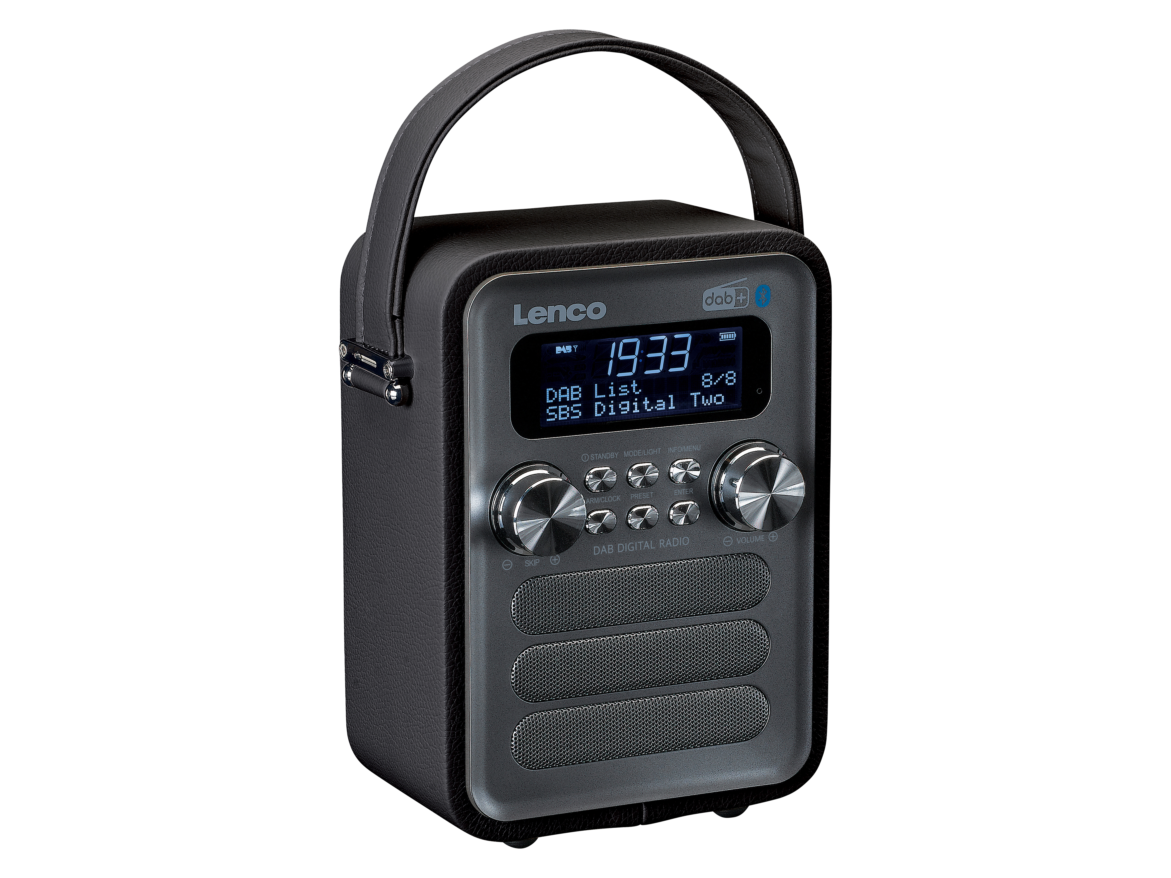 LENCO UKW Radio, tragbar, CD-Player, USB-Wiedergabe, schwarz