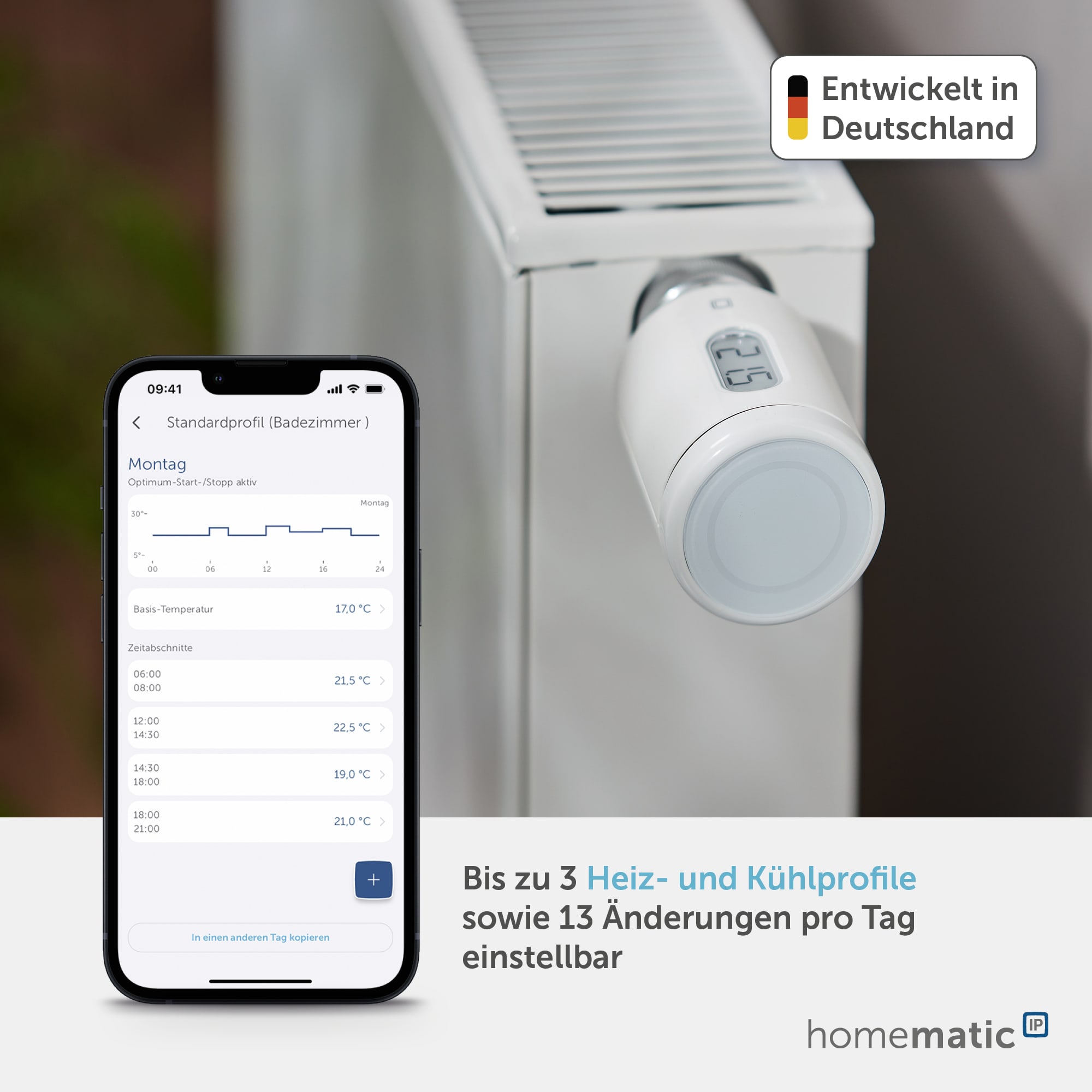 HOMEMATIC IP 161046A0, Heizkörper-Thermostat pure