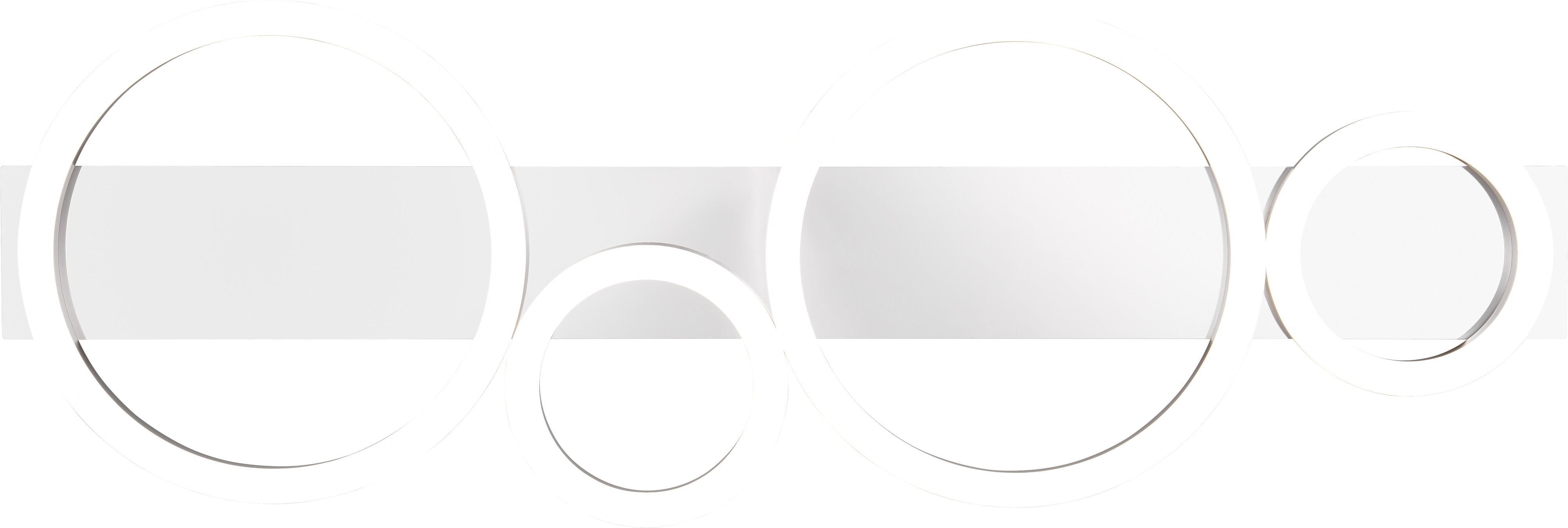 REALITY LED-Deckenleuchte LUMOS, R64821106, 26,5W, 3300lm, 4000K, chrom