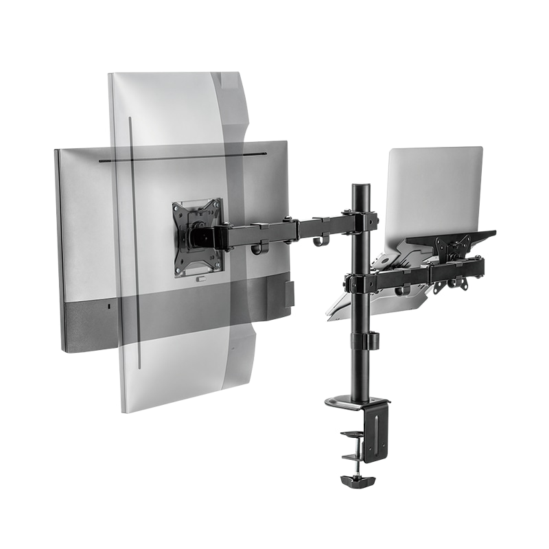 LOGILINK Monitorhalterung BP0175, 2-fach, 17"..32", für Notebooks/Tablets