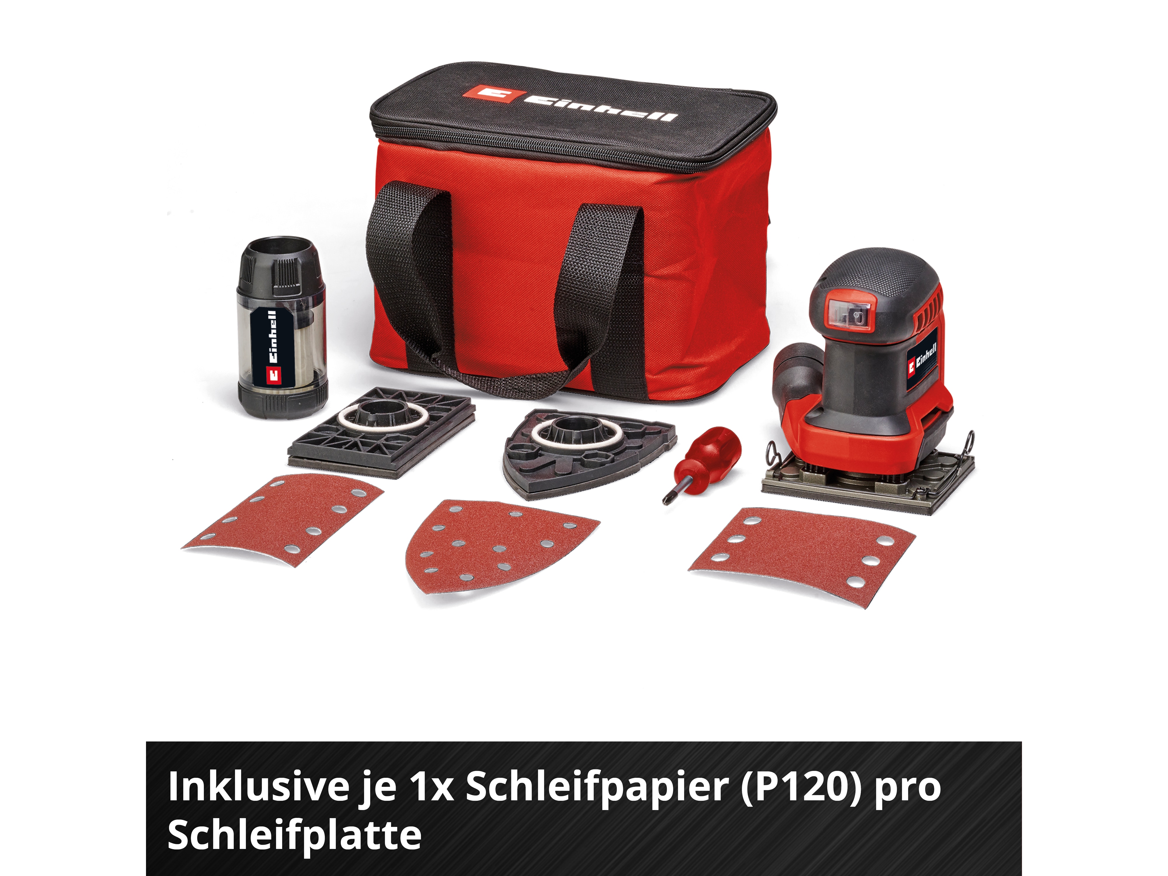 EINHELL Akku-Faustschleifer TE-OS 18/113 3X Li, Solo