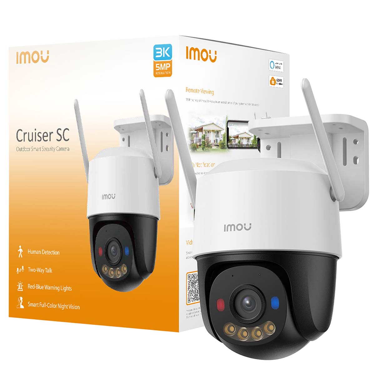 IMOU Überwachungskamera Cruier SC 4G, 3 MP, außen, weiß