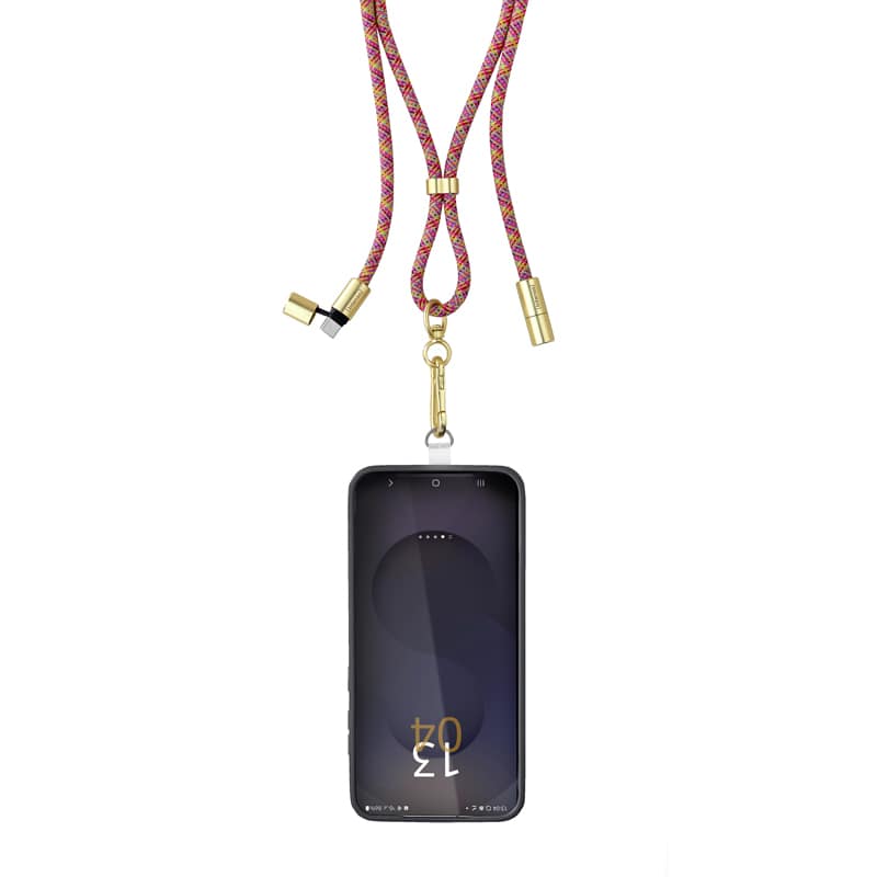 INTENSO USB-Kabel Lanyard USB-C 1,65m Neon Mix INTENSO USB-Kabel Lanyard USB-C 1,65m Schwarz