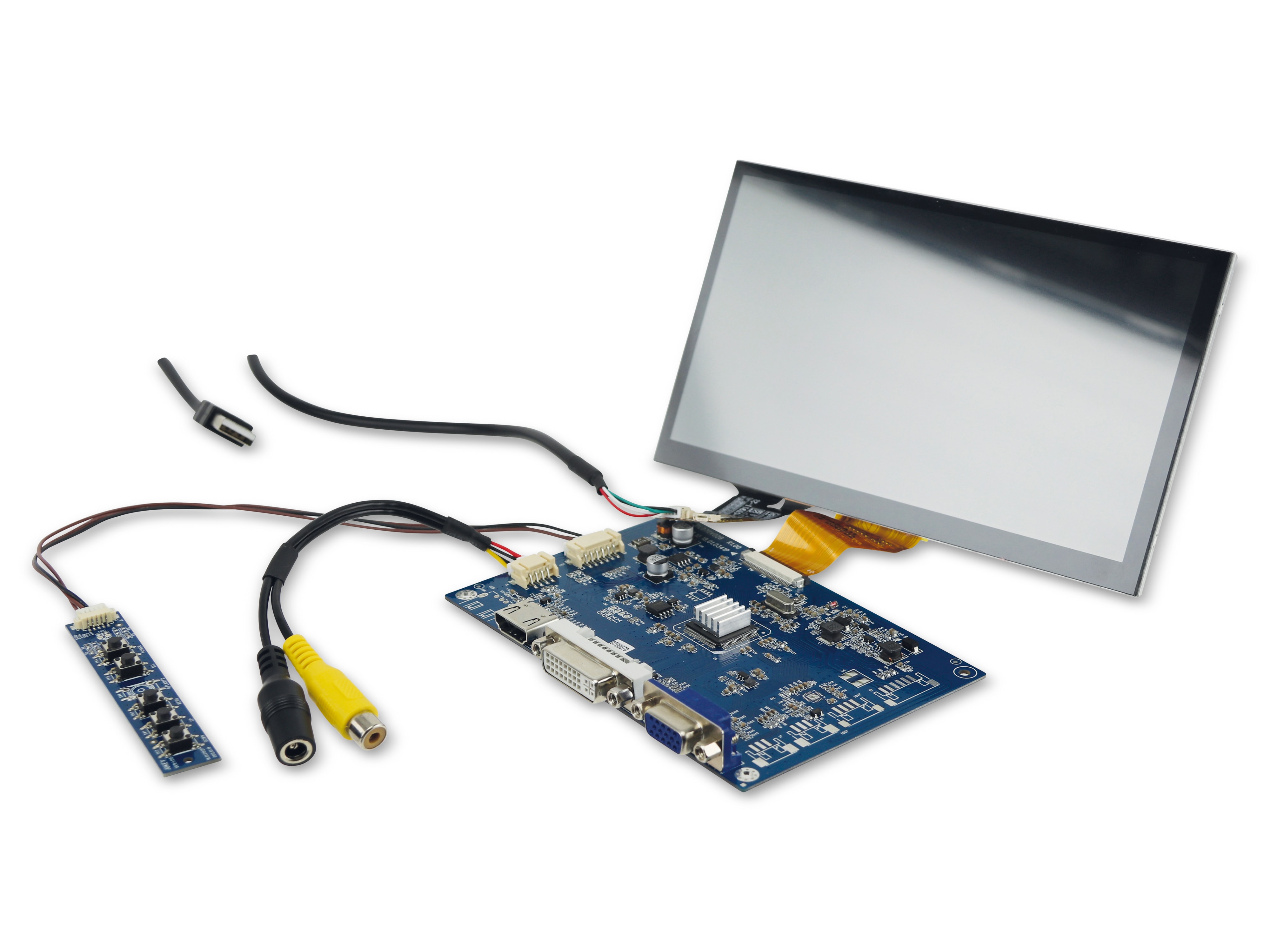 17,78 cm (7") Display-Set mit Touchscreen LS-7T, HDMI/DVI/VGA/CVBS 17,78 cm (7") Display-Set mit Touchscreen LS-7T, HDMI/DVI/VGA/CVBS