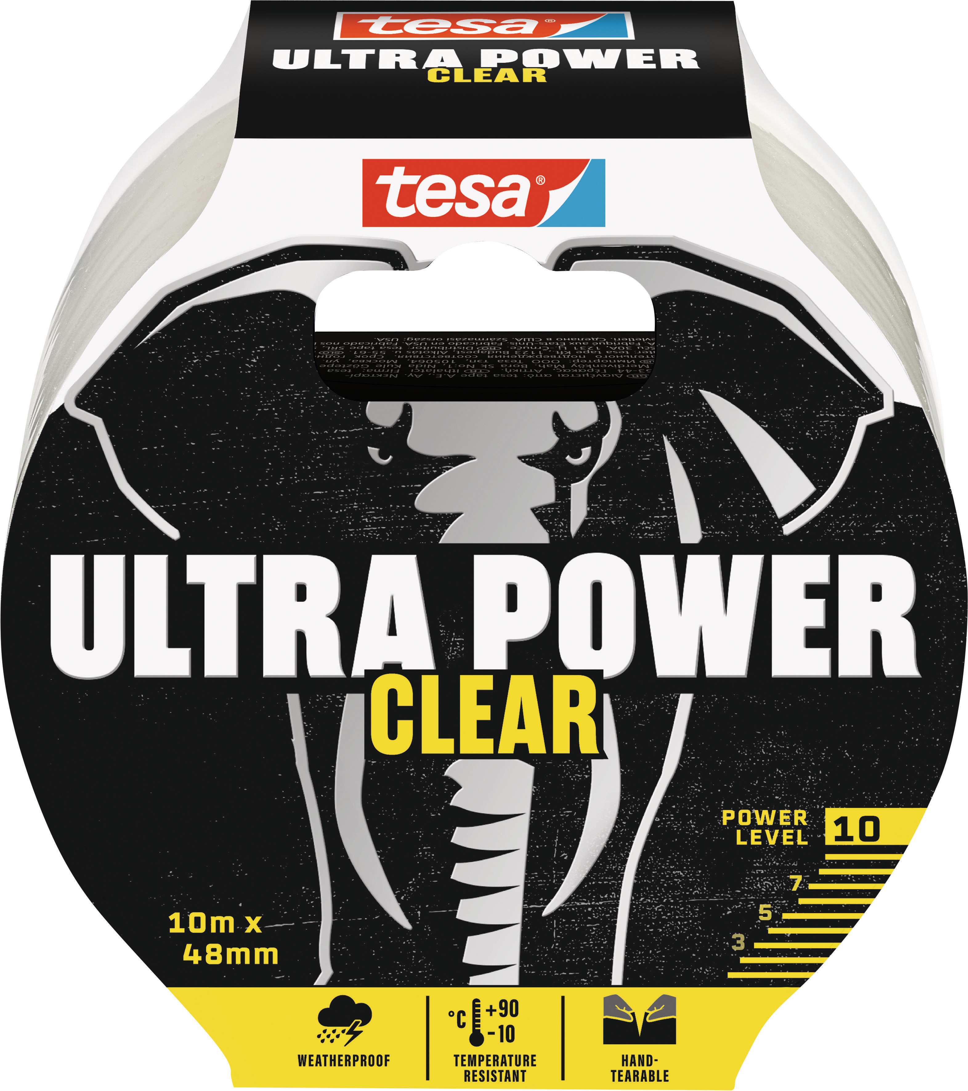 TESA Ultra Power Clear, Reparaturband, 48 mm x 10 m, transparent