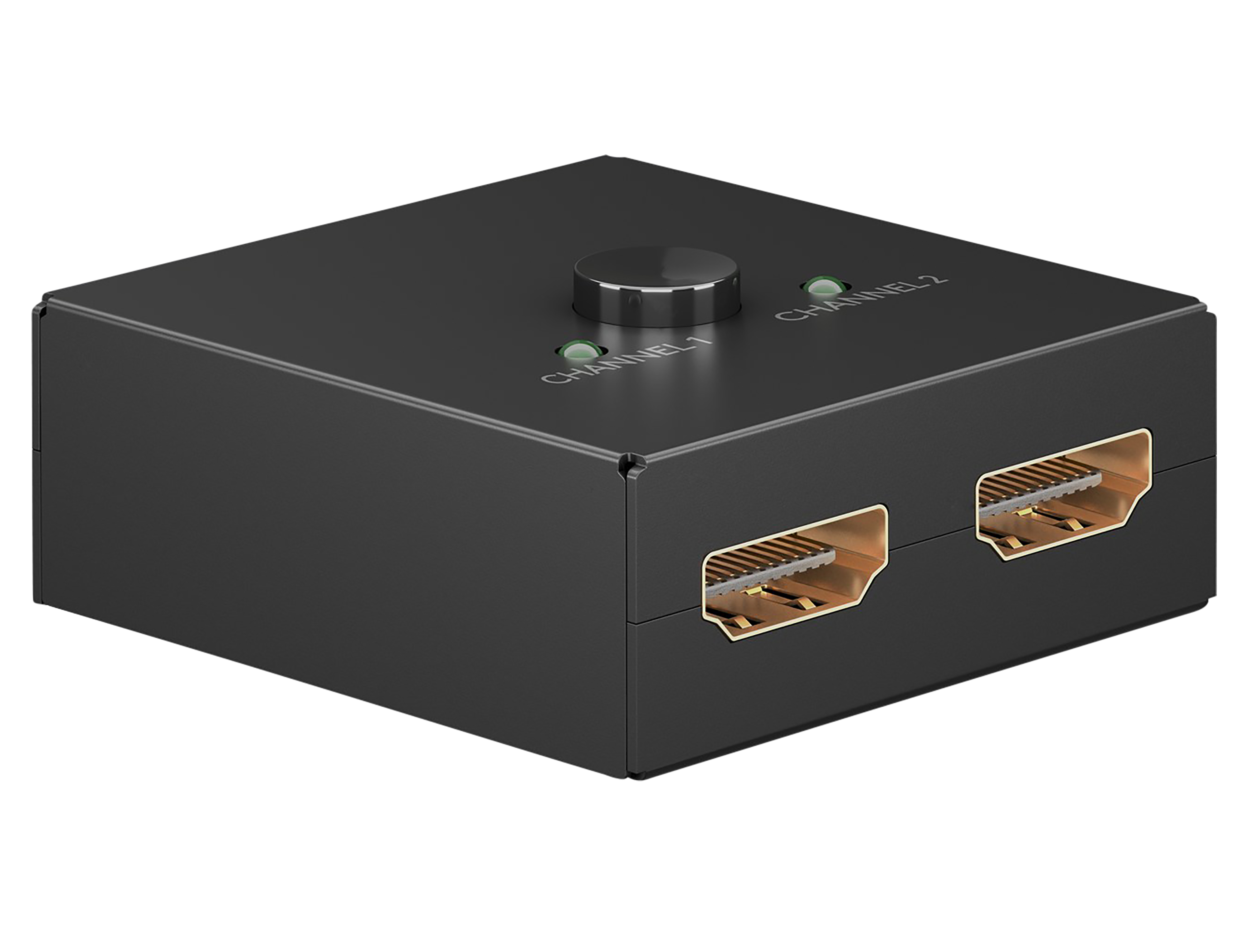 GOOBAY Manuelle HDMI-Umschaltbox 2 auf 1, 4K, 60 Hz