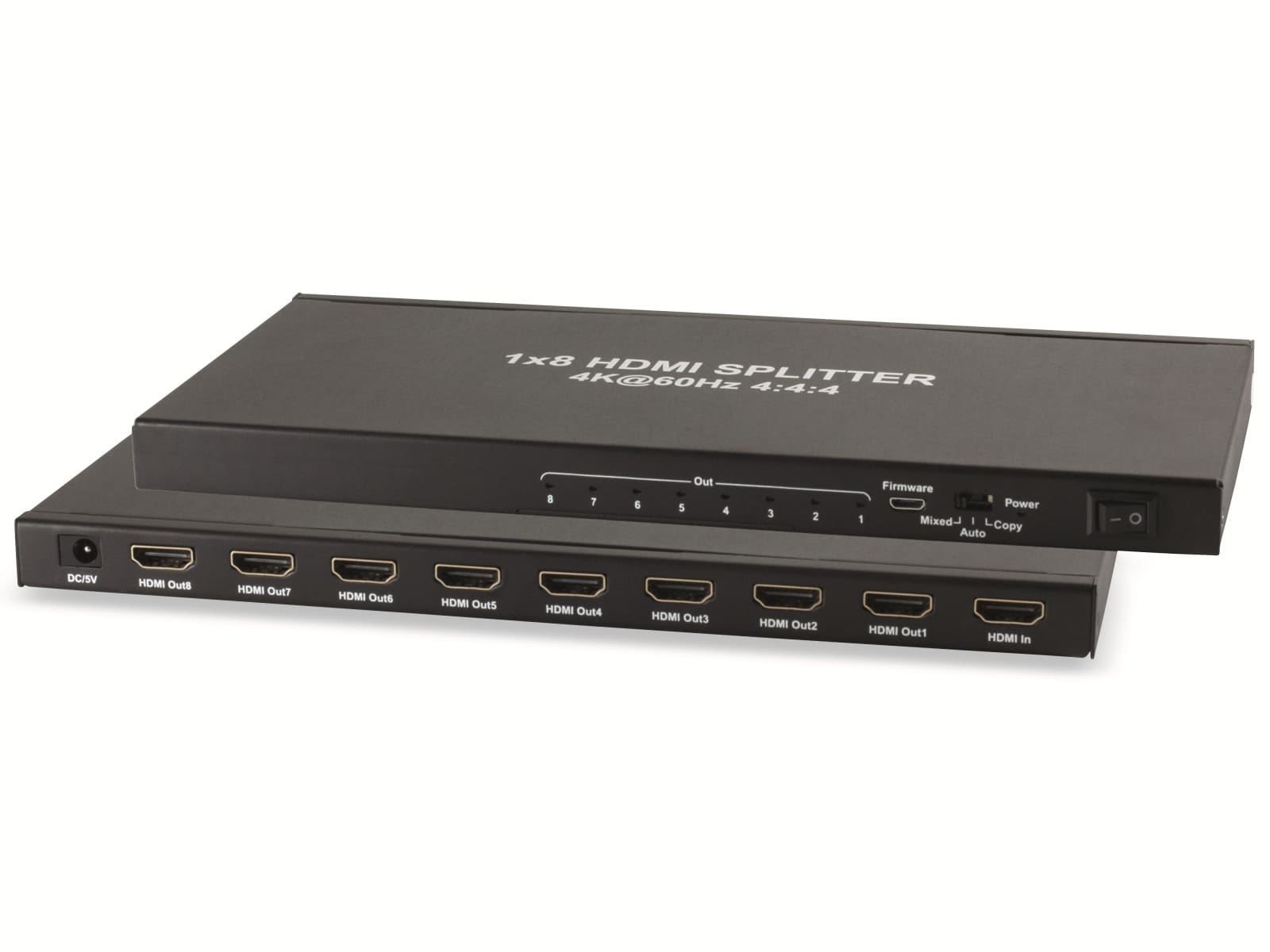 SMART-MULTIMEDIA HDMI-Verteiler 1x8, Metall, 4K60Hz