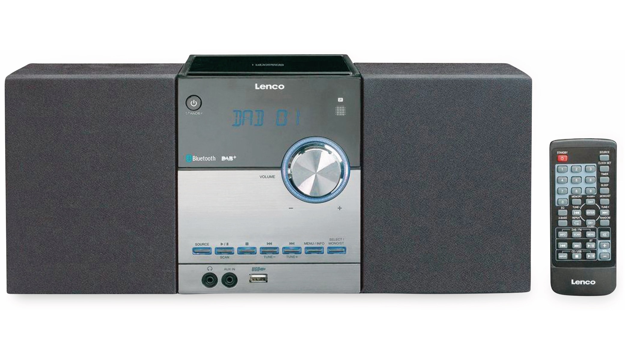 LENCO Stereoanlage MC-150, schwarz, DAB+, Bluetooth, CD, USB LENCO Stereoanlage MC-150, schwarz, DAB+, Bluetooth, CD, USB