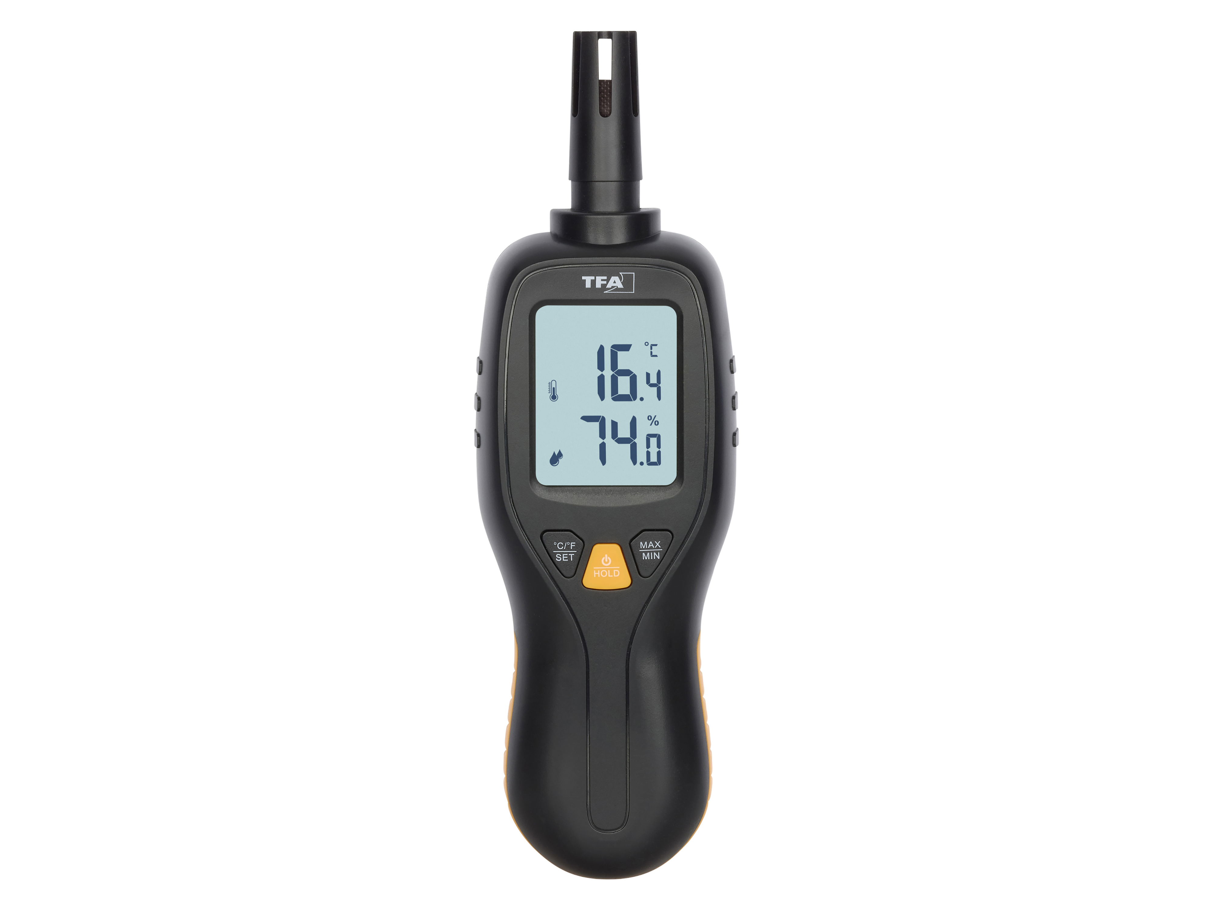TFA Digitales Profi-Thermo-Hygrometer, schwarz