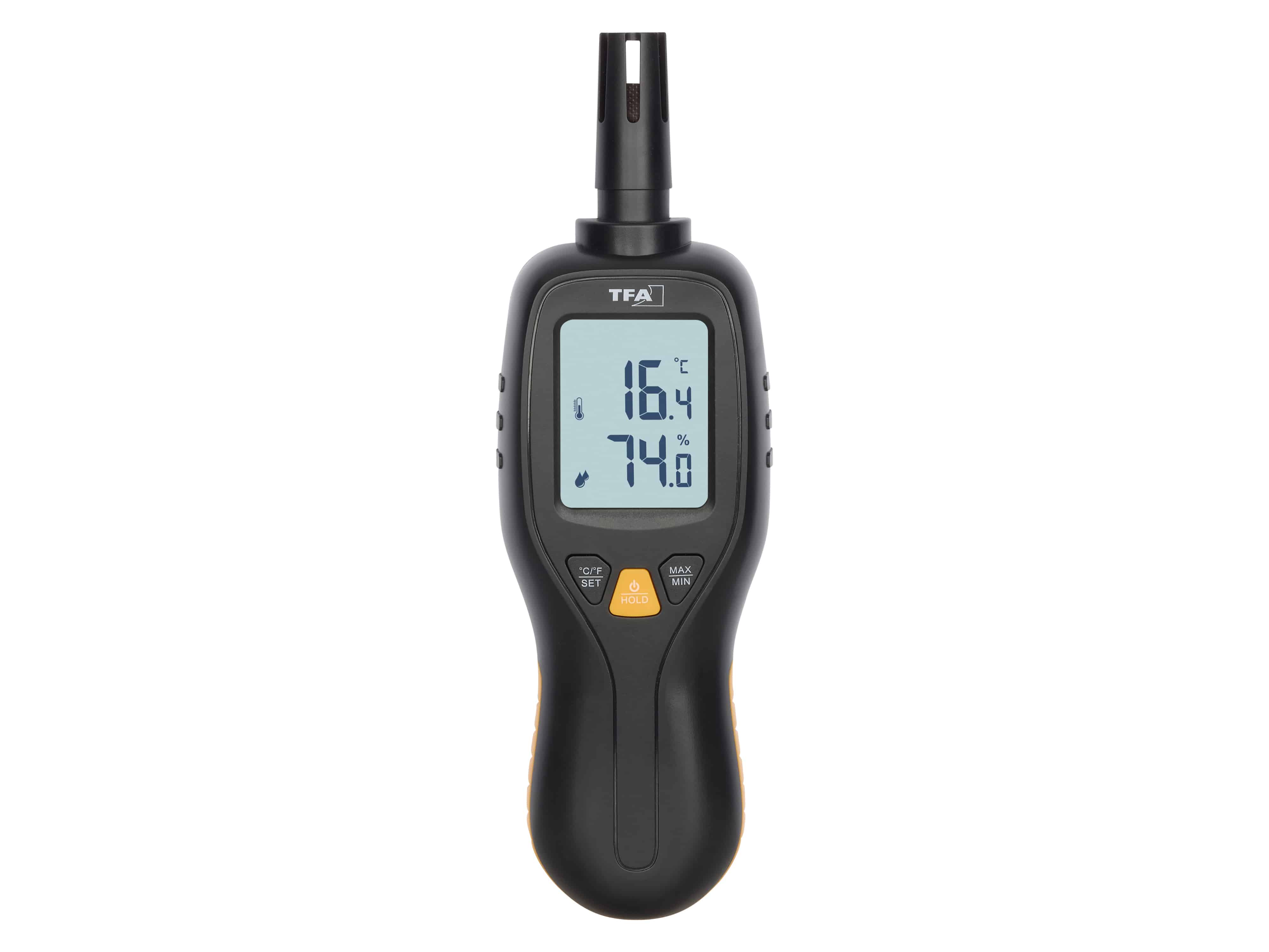 TFA Digitales Profi-Thermo-Hygrometer, schwarz