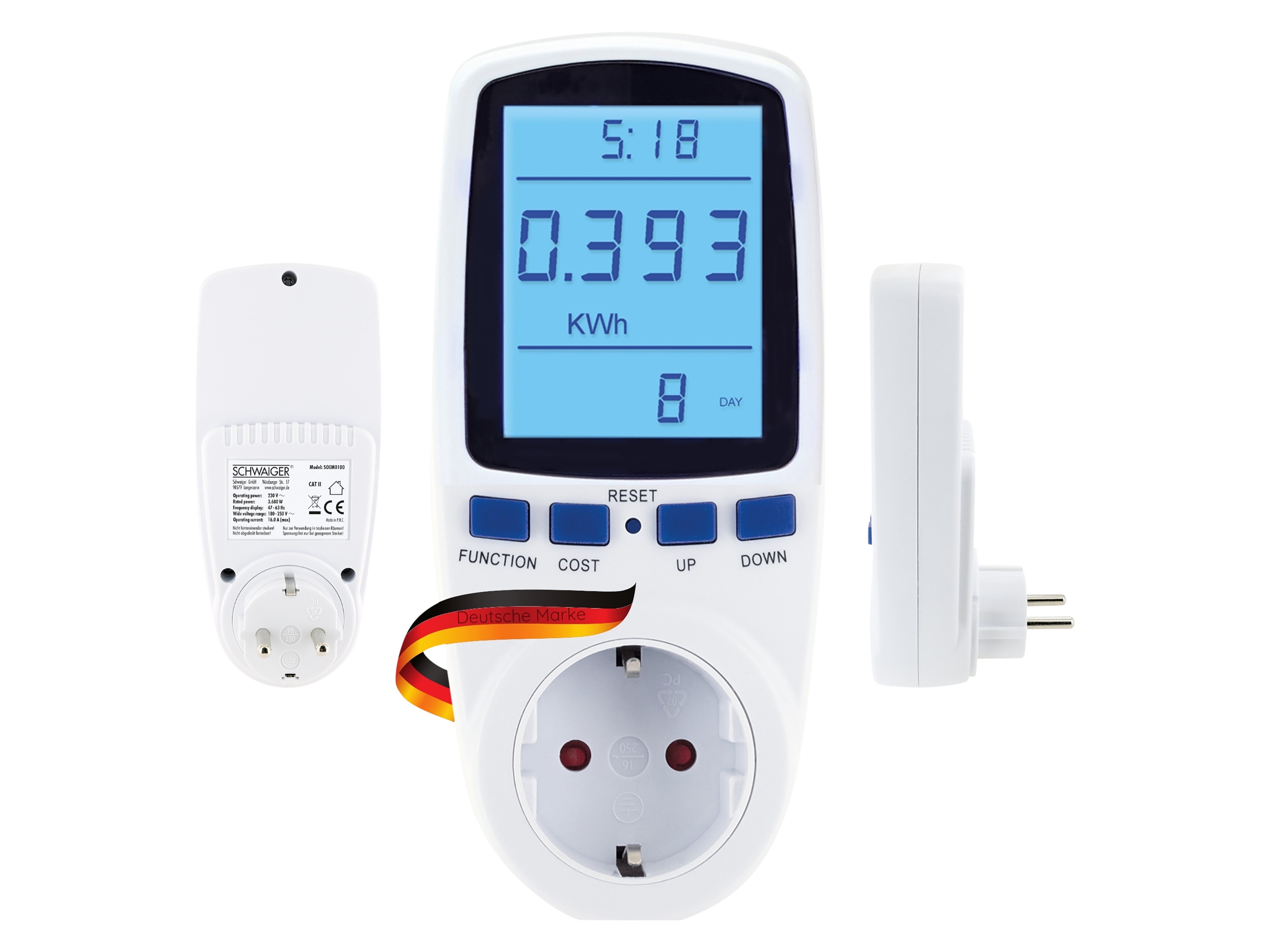 SCHWAIGER Einspeise-Messgerät SOEM0100, mit Display