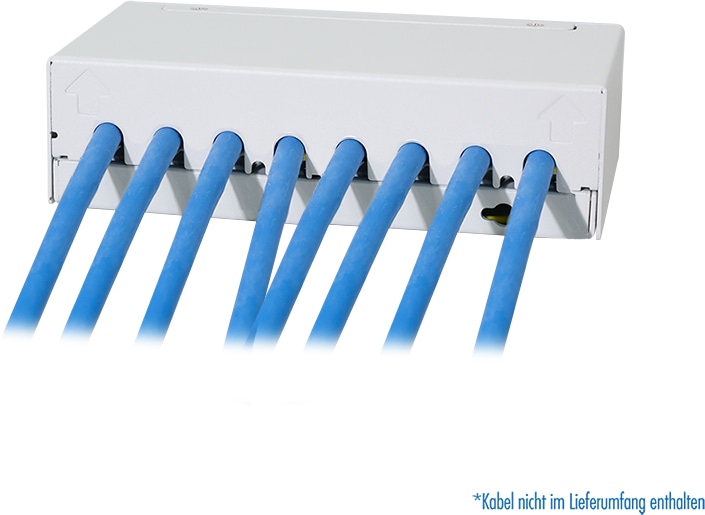 LOGILINK Patchpanel NK4092 8Port inkl. 8 CAT6A Modulen