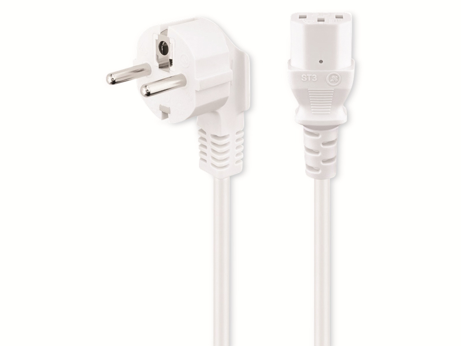 GOOBAY Kaltgerätekabel NK 101 W-500, 5 m, weiß