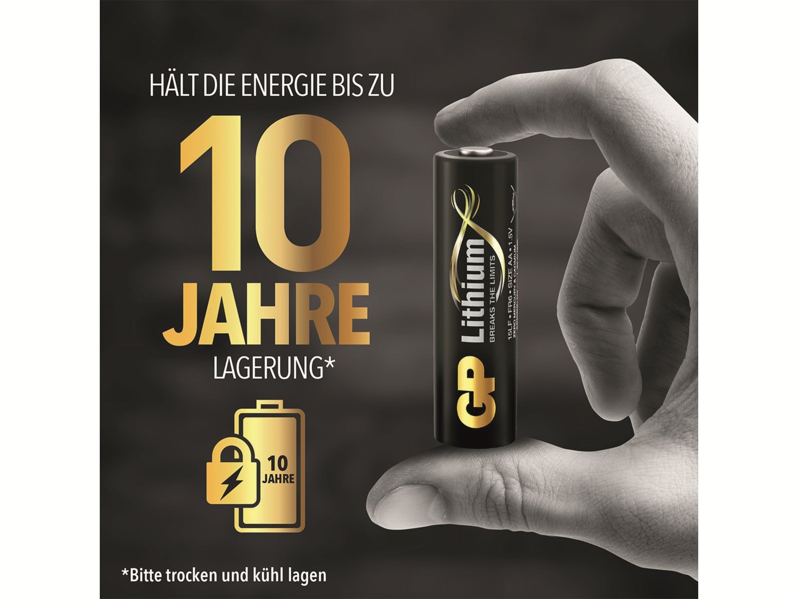 GP Mignon-Batterie EXCELLENT Lithium, 4 Stück