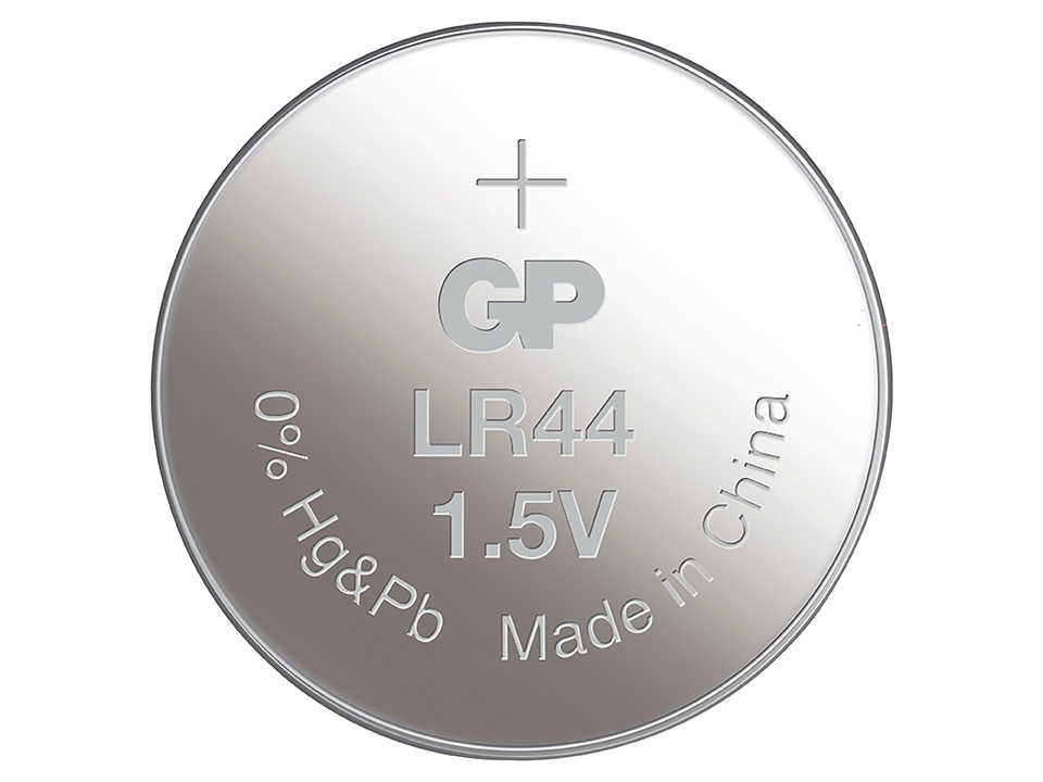 GP Knopfzelle LR44, Alkaline, 1,5 V-, 10 Stück