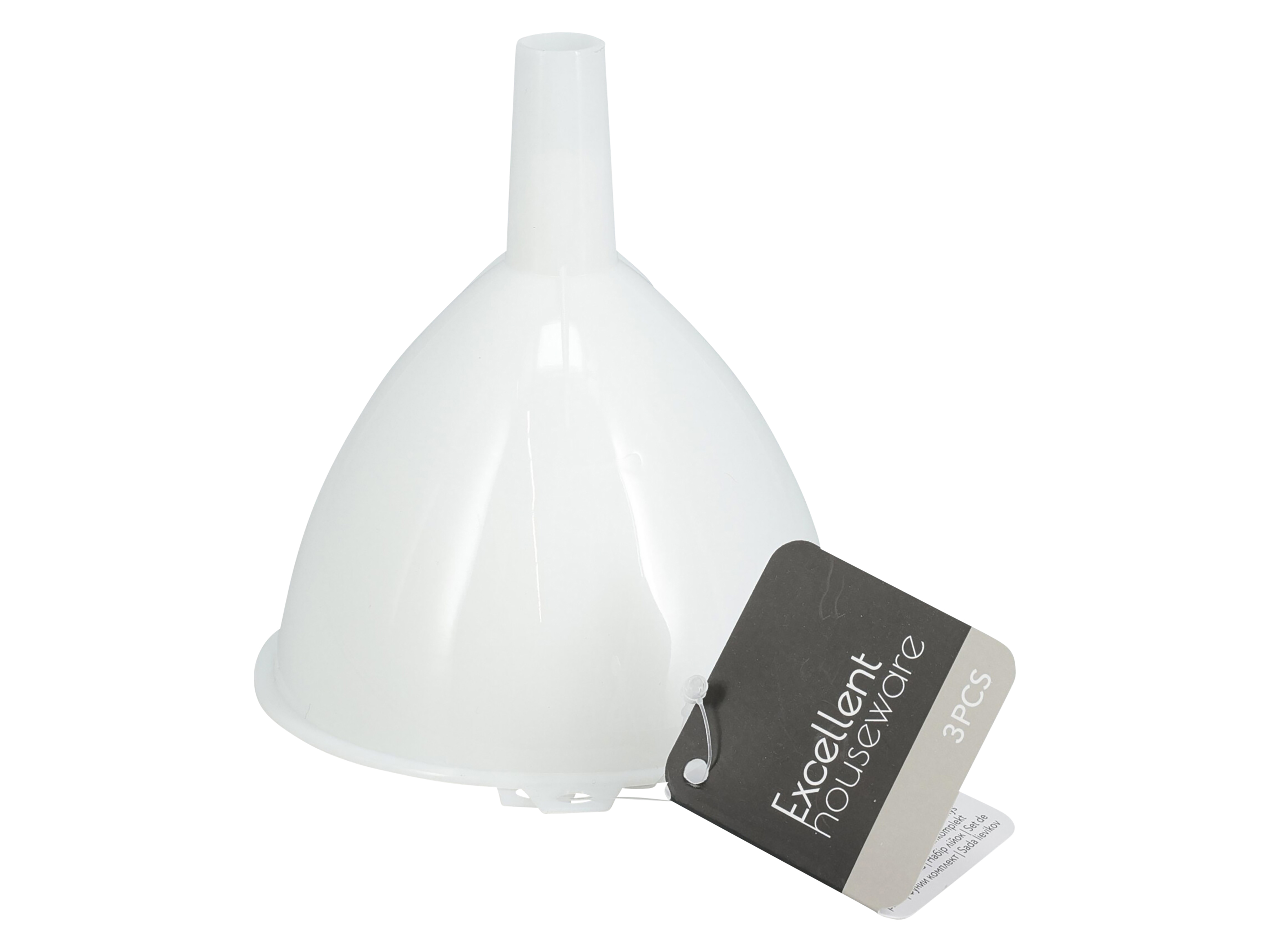 EXCELLENT HOUSEWARE, Trichter-Set, 3-tlg., 7, 8, 10,5 cm