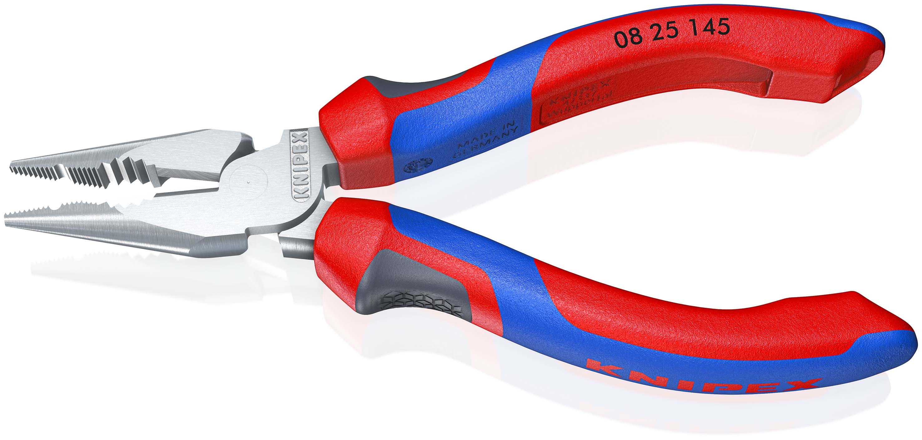 KNIPEX Spitz-Kombizange, 08 25 145, 145 mm, Stahl, Kunststoffgriff