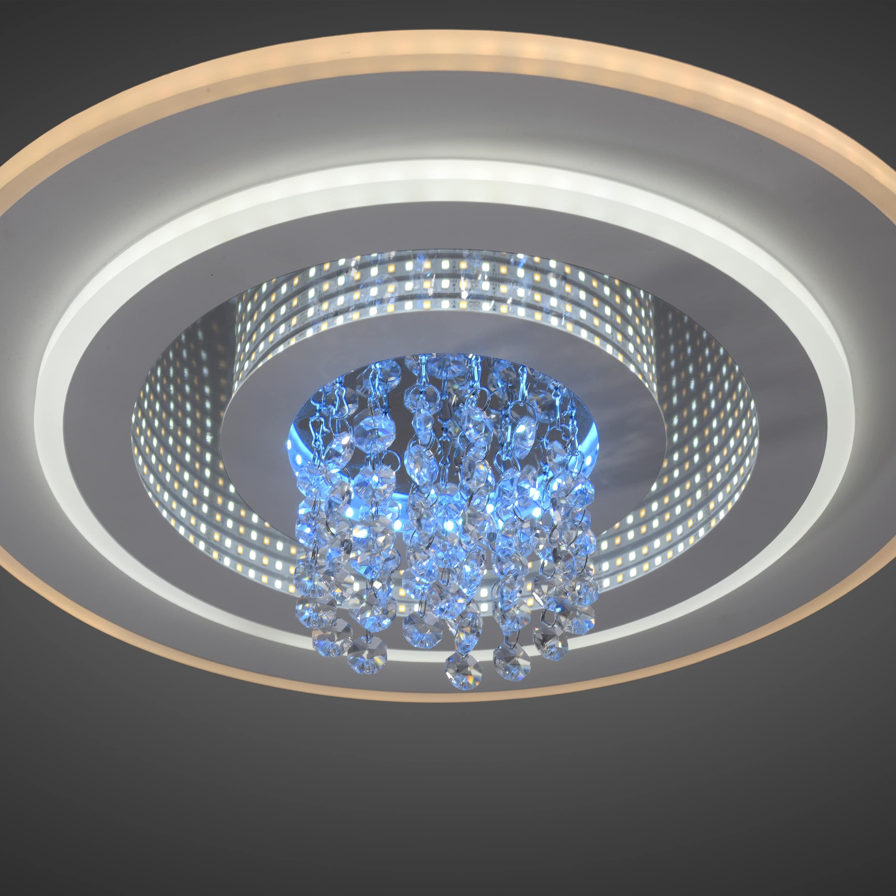 JUST LIGHT LED-Deckenleuchte 14518-16, 24W, 2800lm, CCT, RGB, IP20, weiß