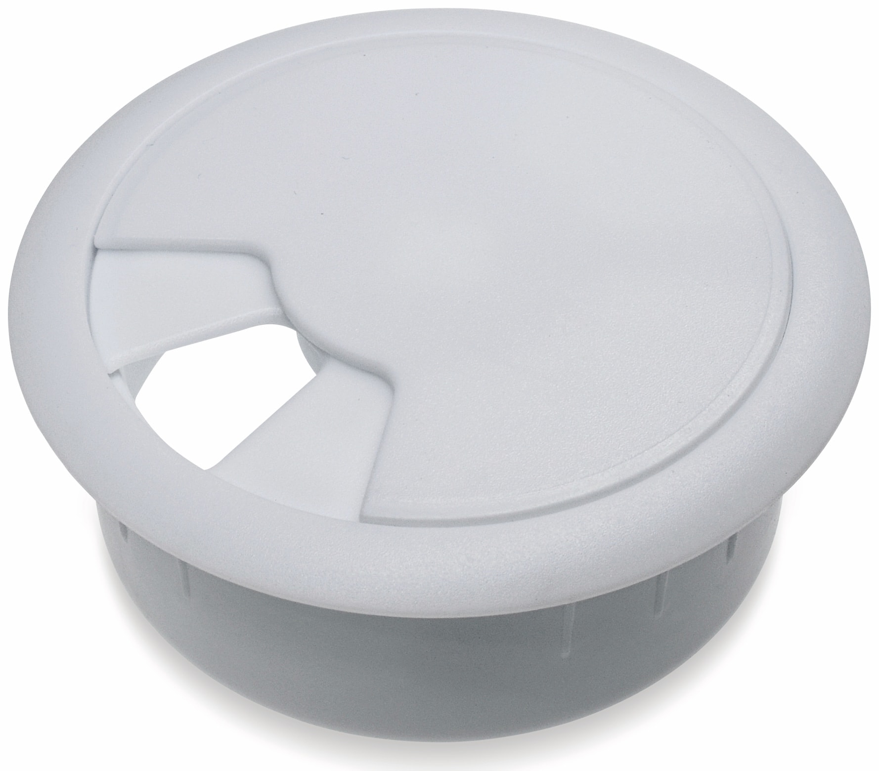 Kabeldurchführung für Arbeitsplatten, weiß, 60 mm, ABS Kabeldurchführung für Arbeitsplatten, weiß, 60 mm, ABS