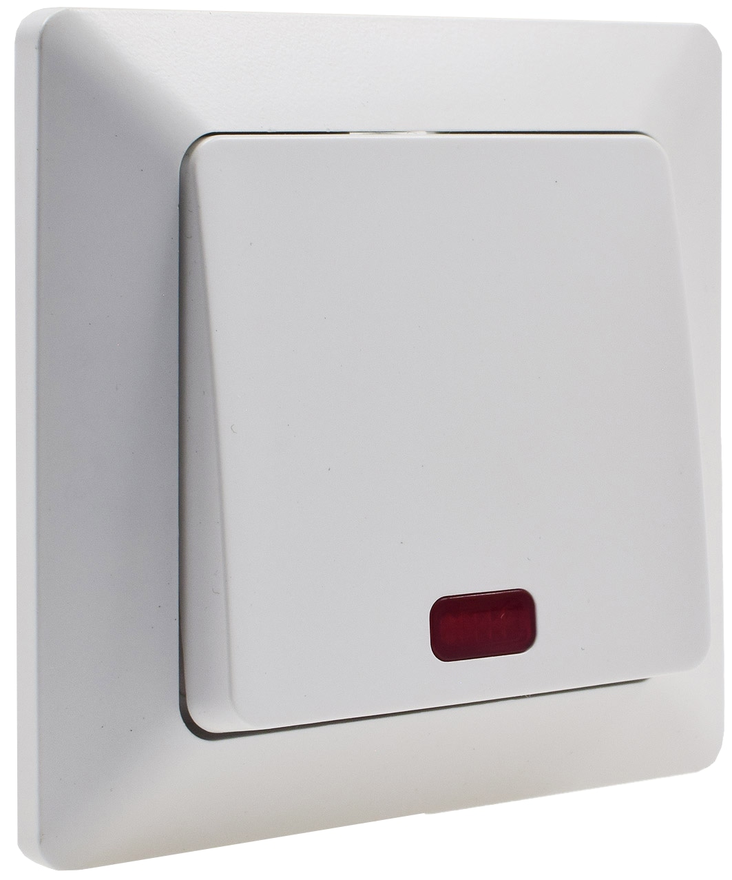 MILOS Kontrollschalter 22775, UP, 10A/250V, mit Lämpchen, weiß matt MILOS Kontrollschalter 22775, UP, 10A/250V, mit Lämpchen, weiß matt