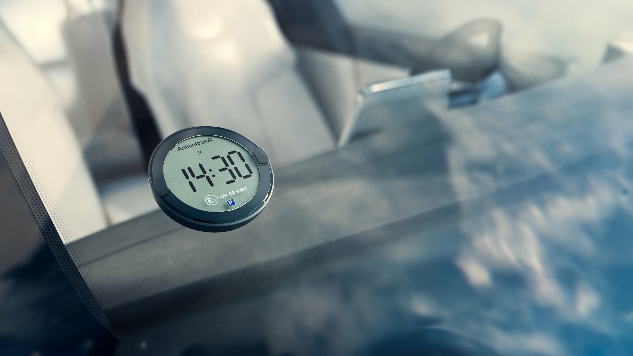 OOONO Elektronische Parkscheibe P-DISC No2 schwarz