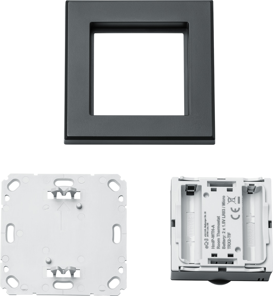 HOMEMATIC IP 159820A0, Wandthermostat Luftfeuchtigkeitssensor, anthrazit