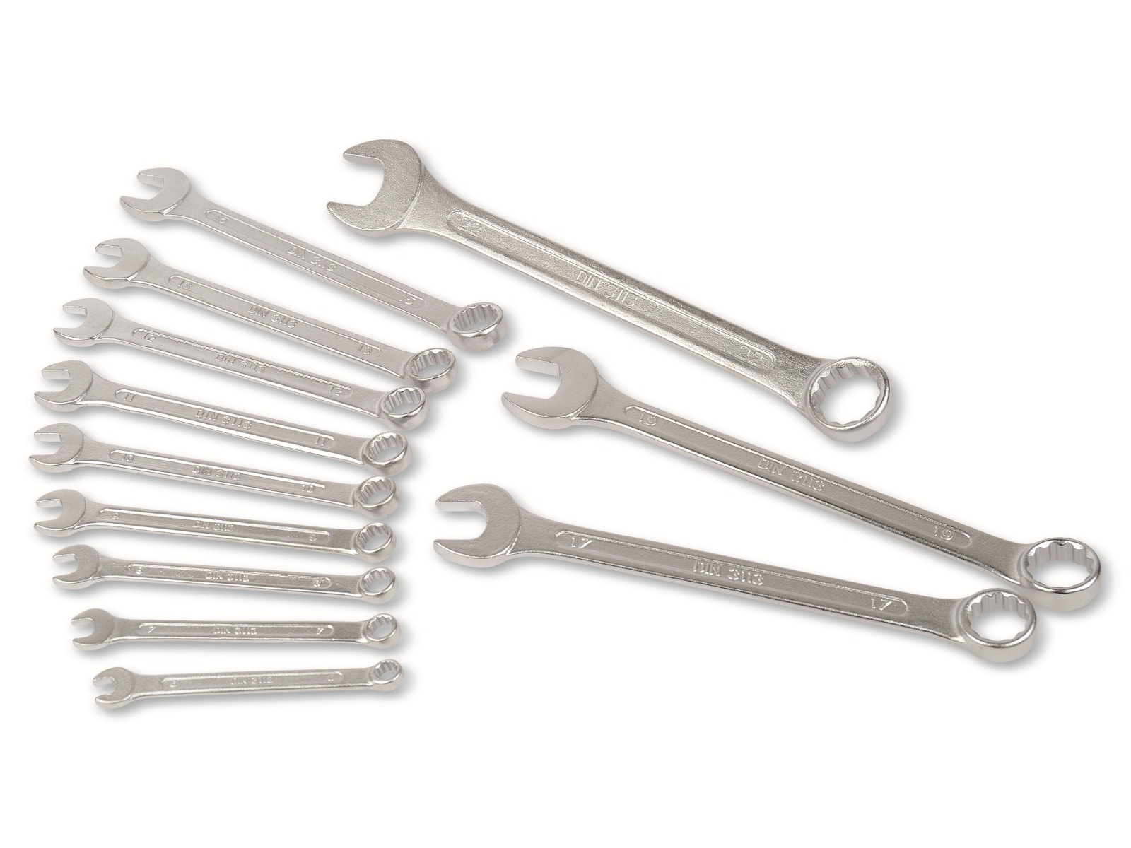 BRÜDER MANNESMANN Gabel-/ Ringschlüsselsatz, 12-teilig