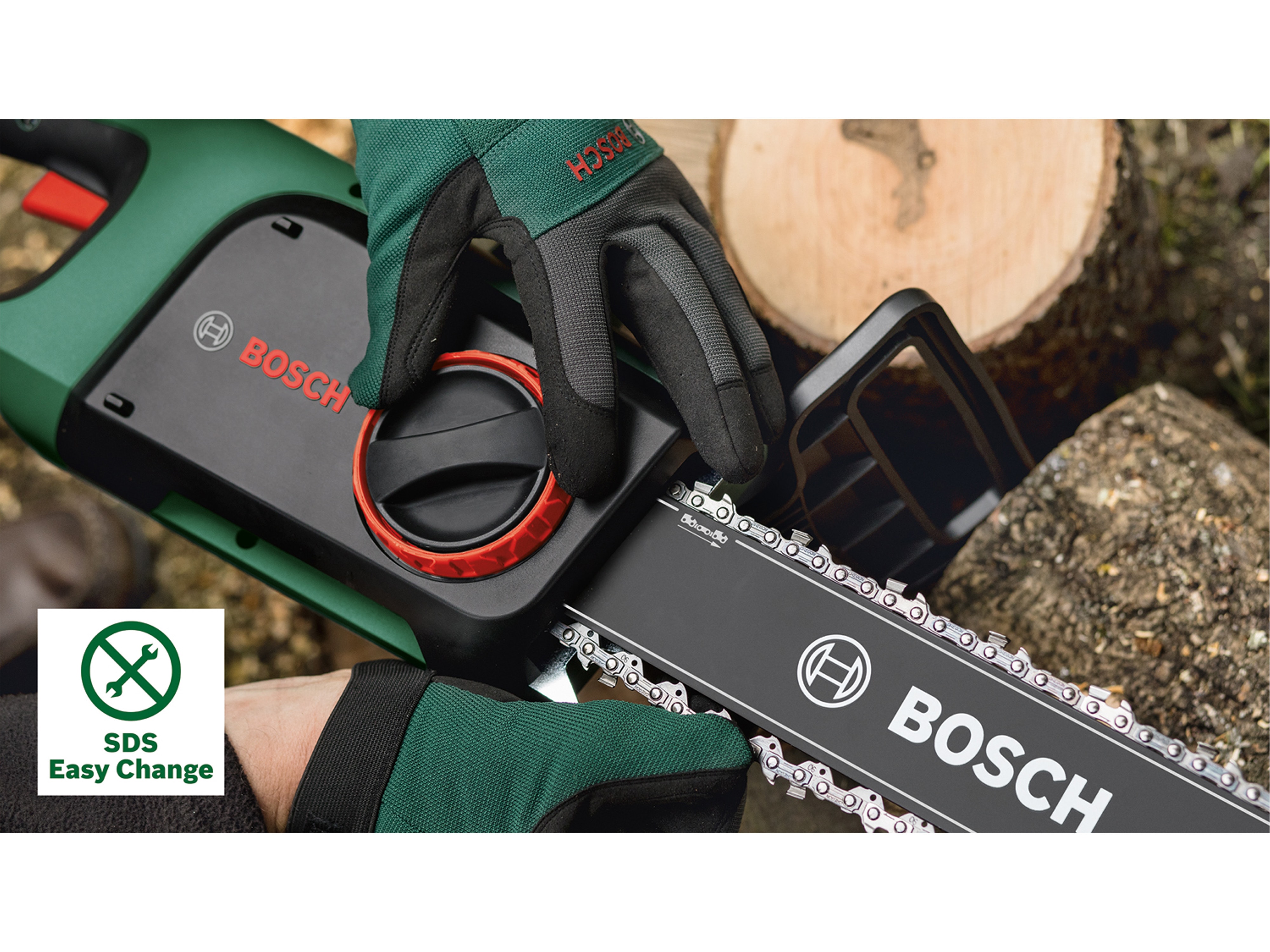 BOSCH Kettensäge UniversalChain 35, 06008B8304, mit 2 Sägeketten BOSCH Kettensäge UniversalChain 35, 06008B8304, mit 2 Sägeketten