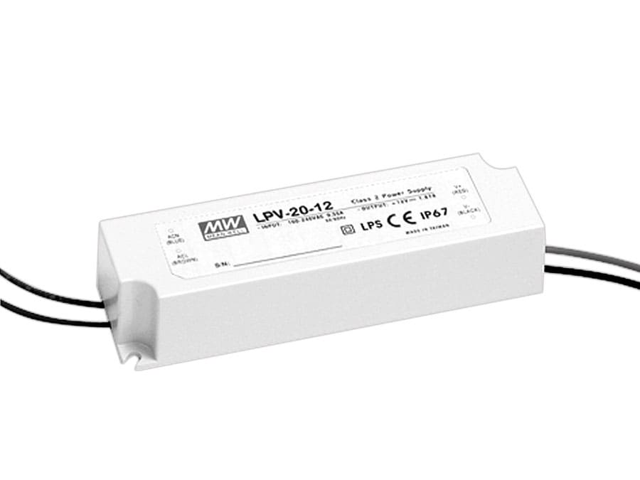 MEAN WELL LED-Schaltnetzteil LPV-20-12, 12 V-/20 W