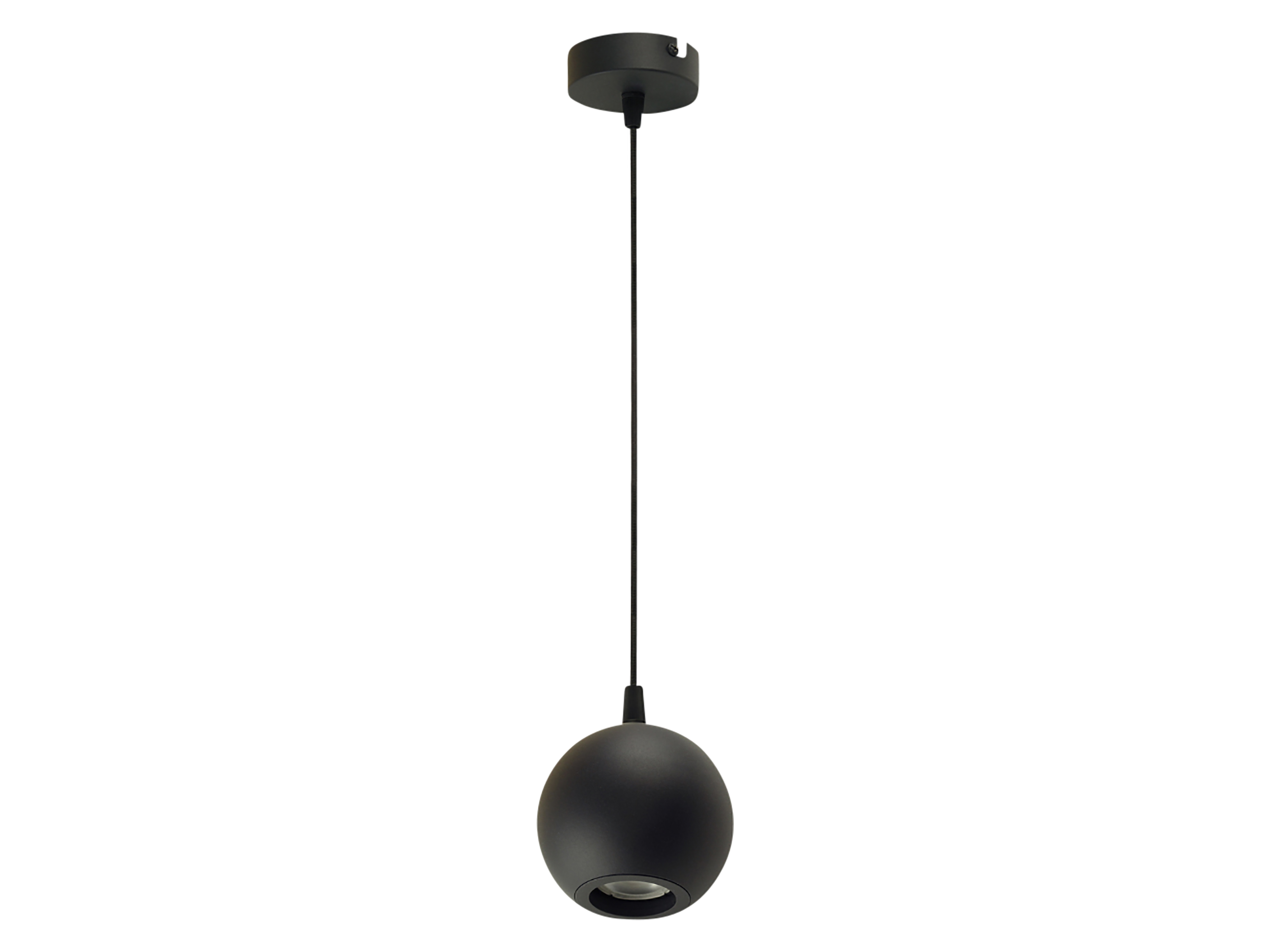 ENOVALITE LED-Pendellampe GLOBE, GU10-Fassung, IP20, Ø10cm, 1flammig, schwarz ENOVALITE LED-Pendellampe GLOBE, GU10-Fassung, IP20, Ø10cm, 1flammig, schwarz