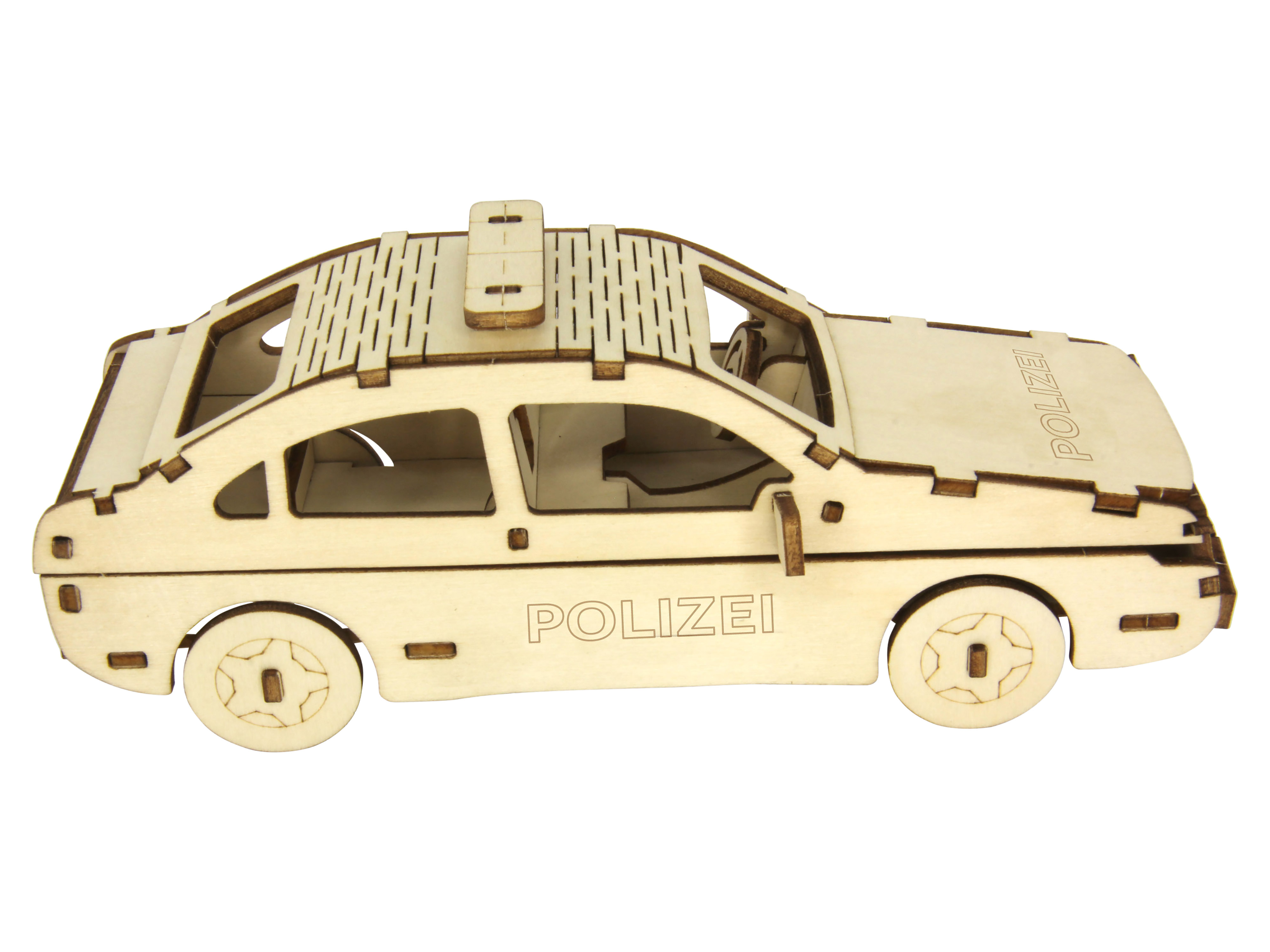 SOL-EXPERT 3D Holz Puzzle Polizeiauto