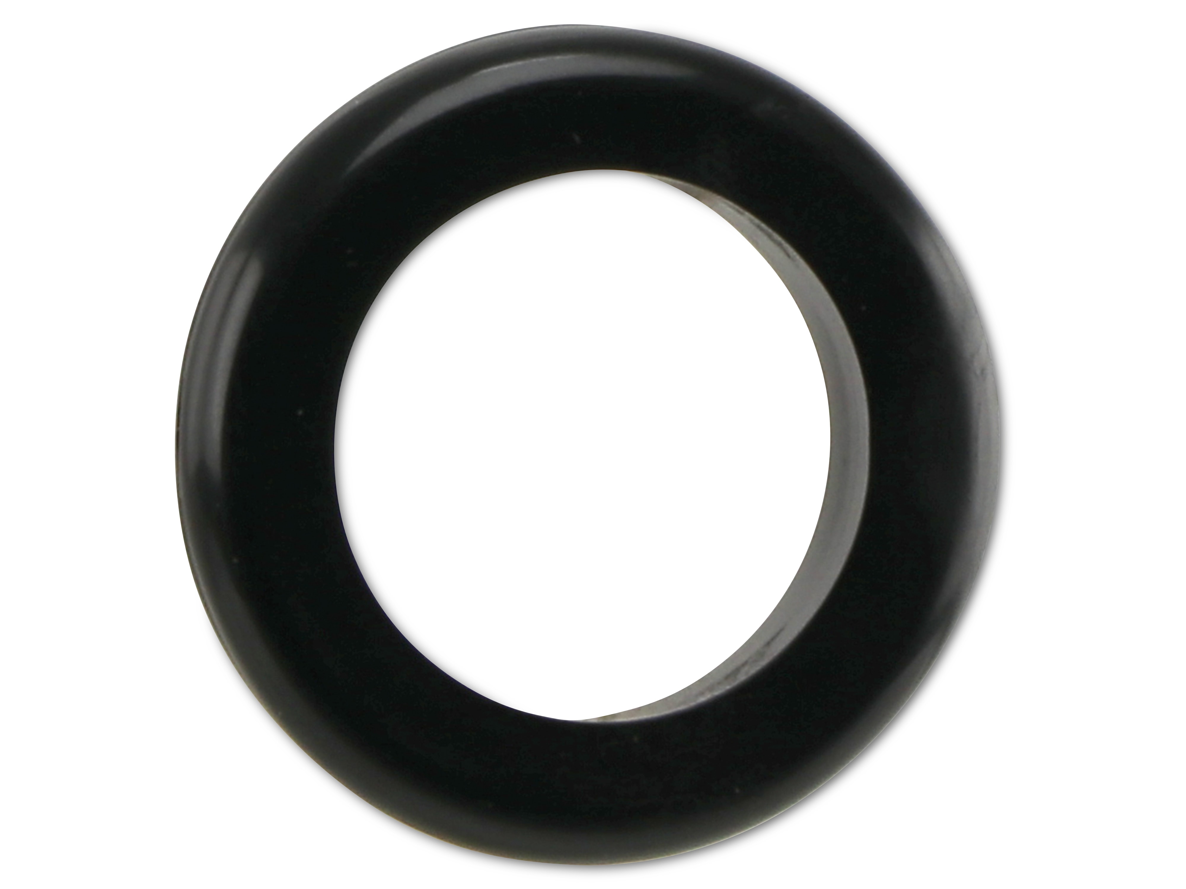 KSS Kabeldurchführungstülle PVC, schwarz, Plattenstärke 1,5, Loch-Ø 25, offen, 1 Stück