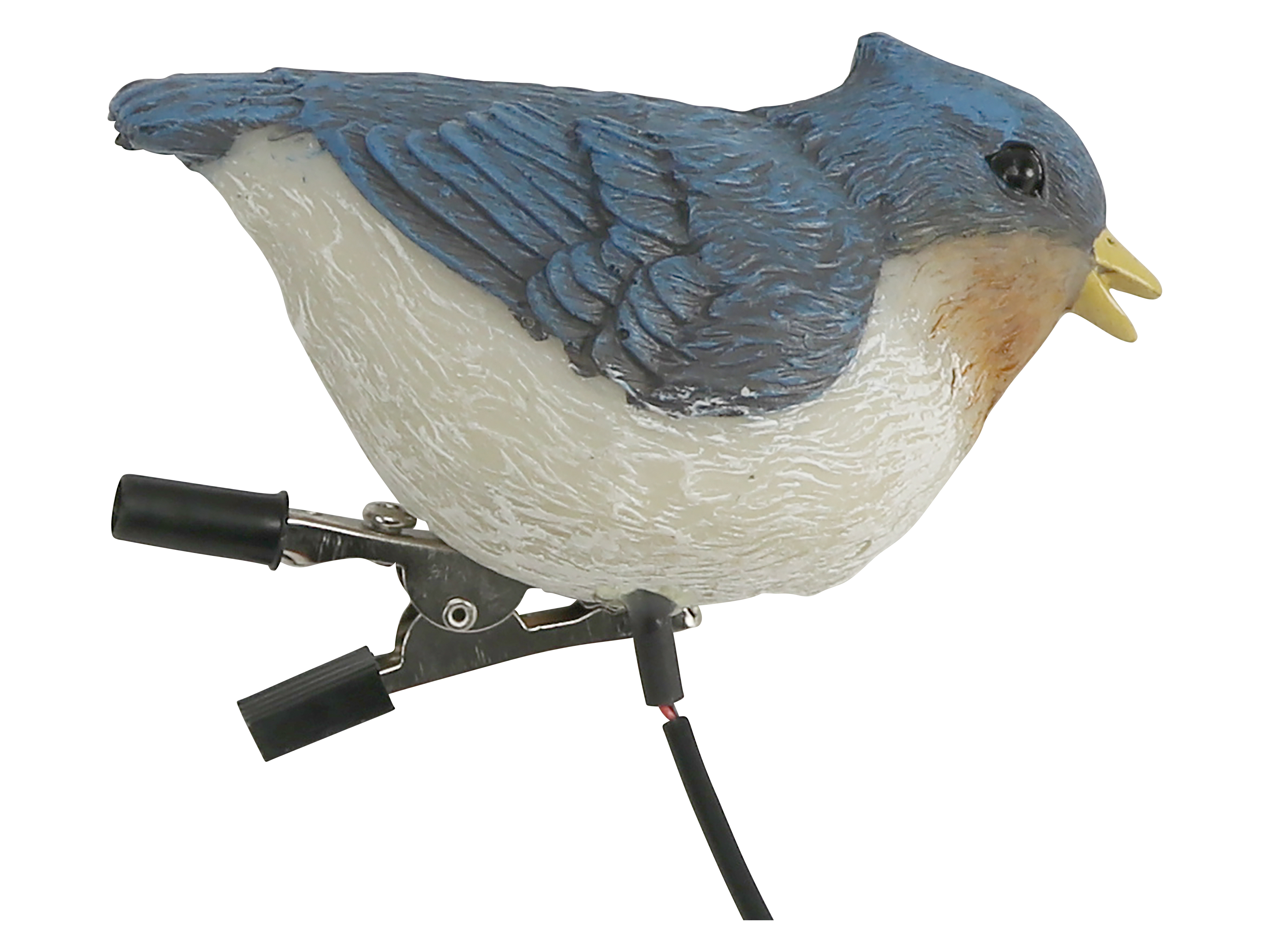 Solar-LED-Dekobeleuchtung, 5 LED-Vögel mit Klemme